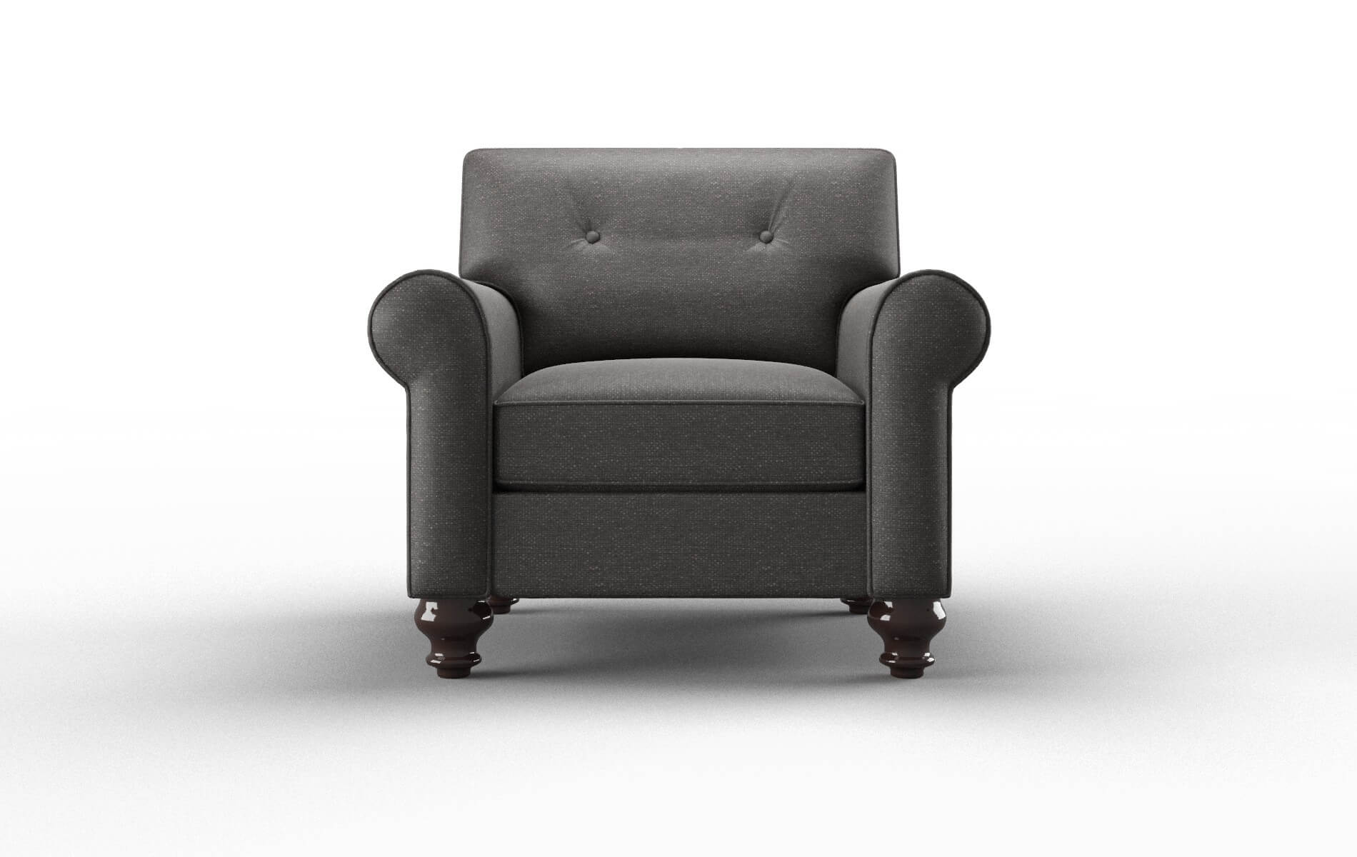 Farah Phoenix chocolate Chair Espresso Legs  1