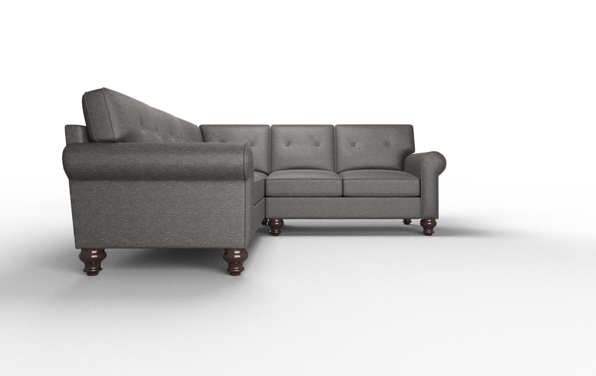 Farah Phoenix Chocolate Sectional espresso legs 2