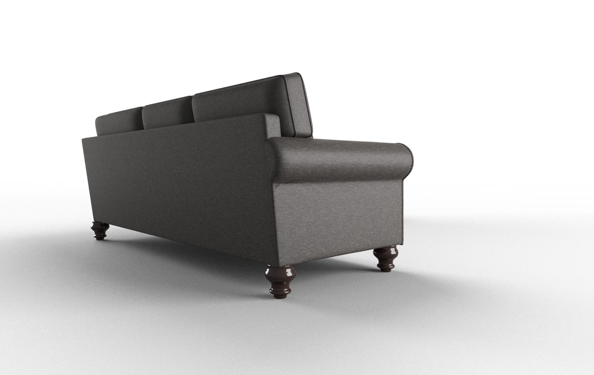 Farah Phoenix Chocolate Sectional espresso legs 3