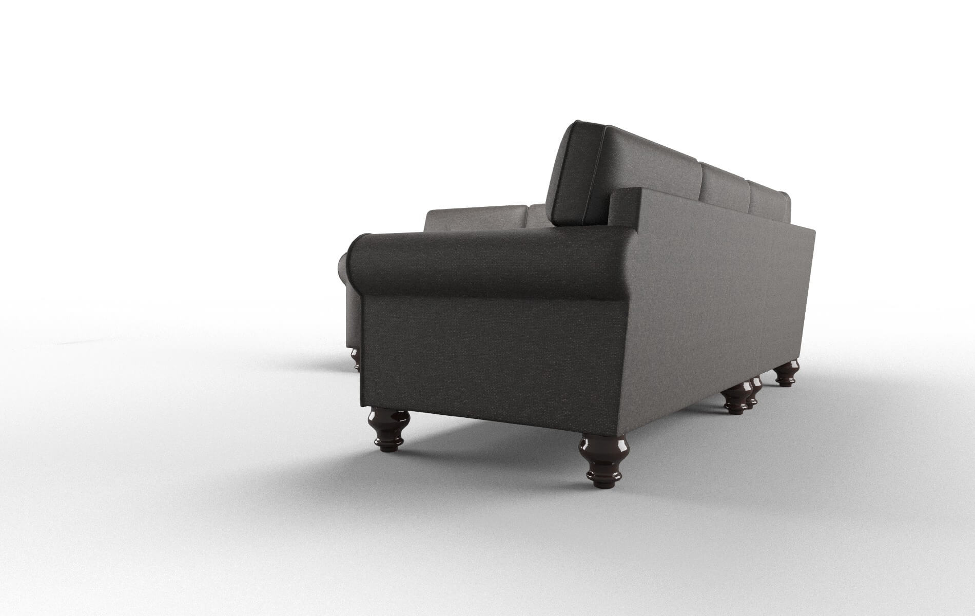 Farah Phoenix Chocolate Sectional espresso legs 4