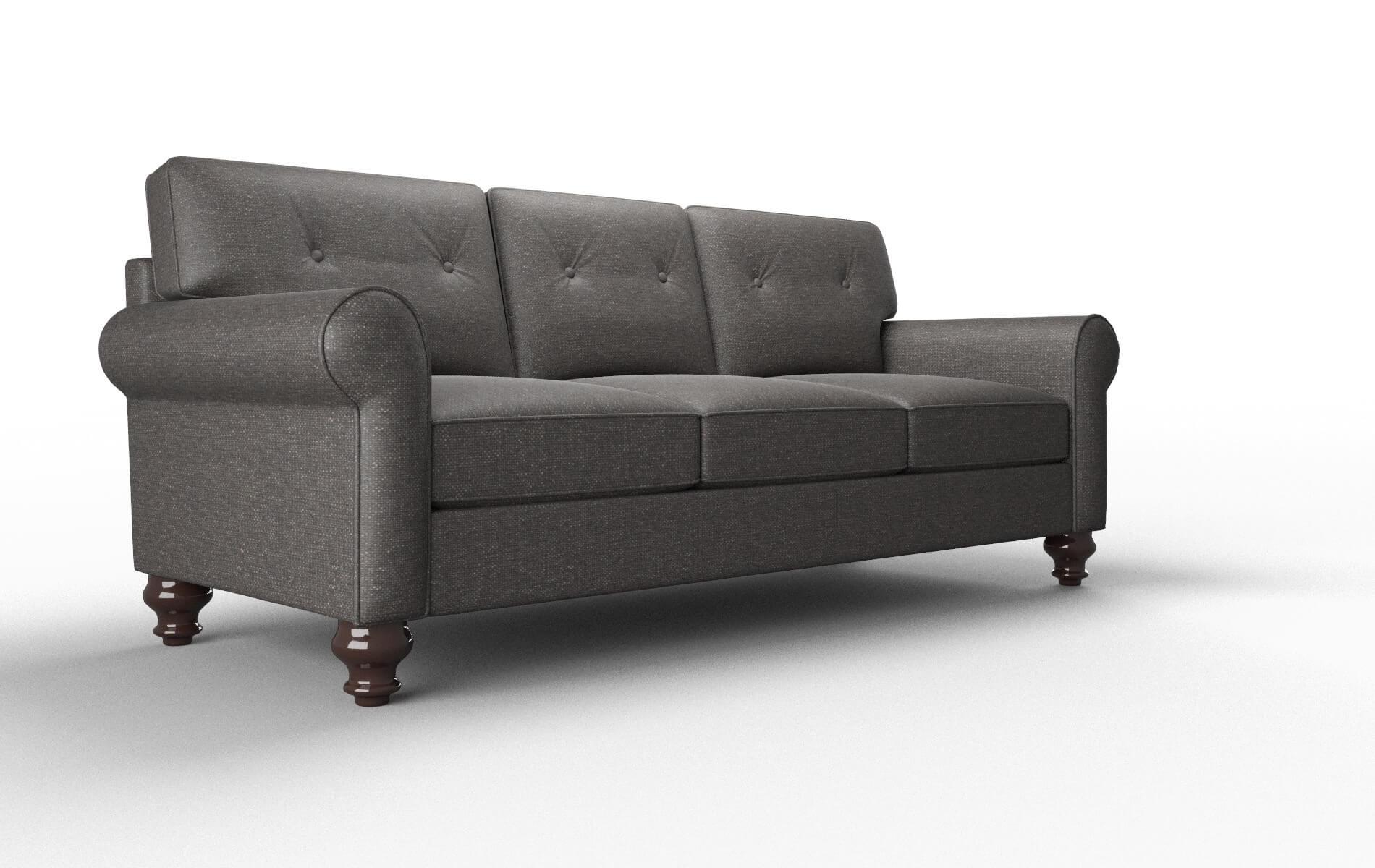 Farah Phoenix Chocolate Sofa espresso legs 2