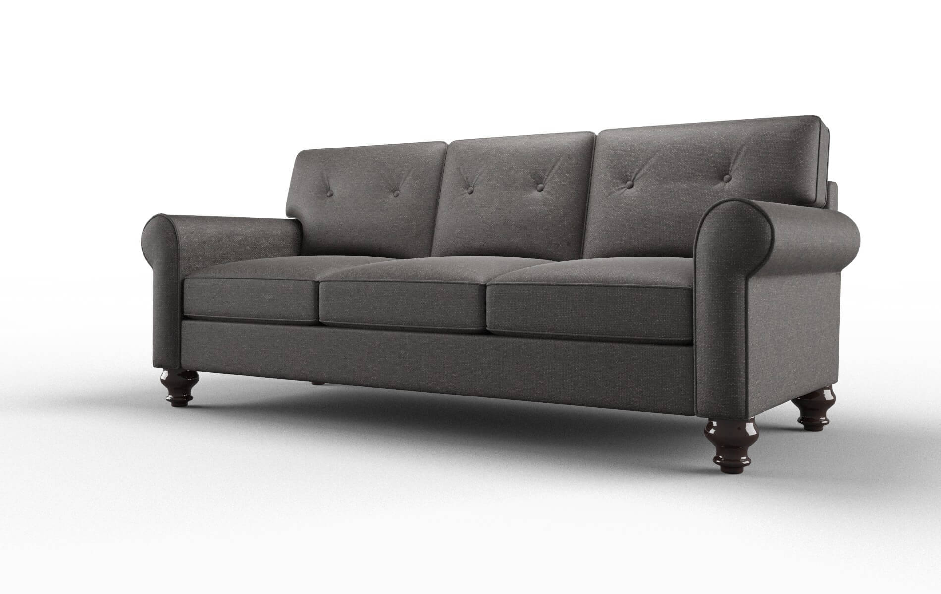 Farah Phoenix Chocolate Sofa espresso legs 4