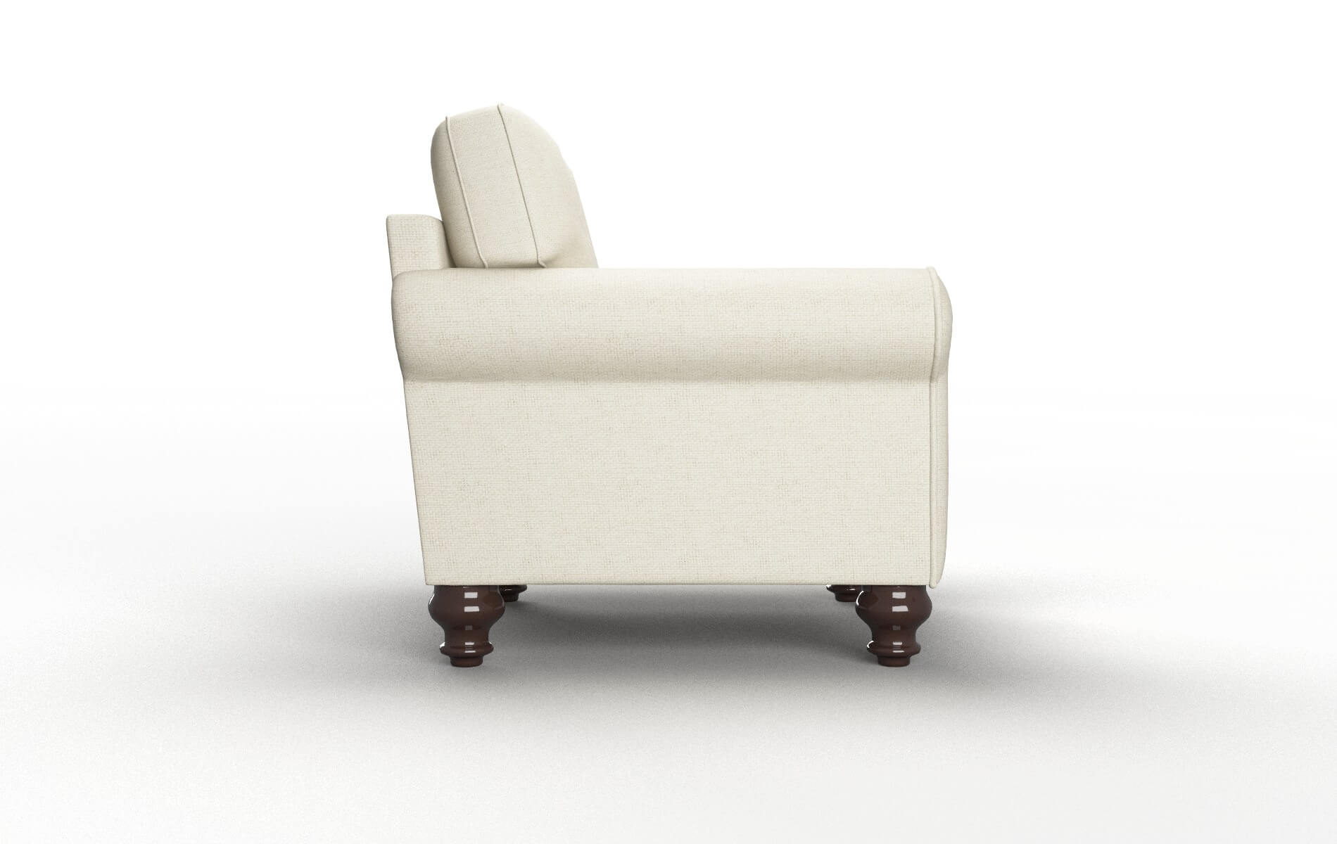 Farah Phoenix Ivory Chair espresso legs 3
