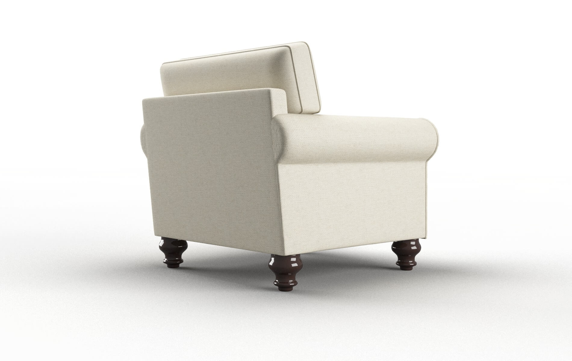 Farah Phoenix Ivory Chair espresso legs 5
