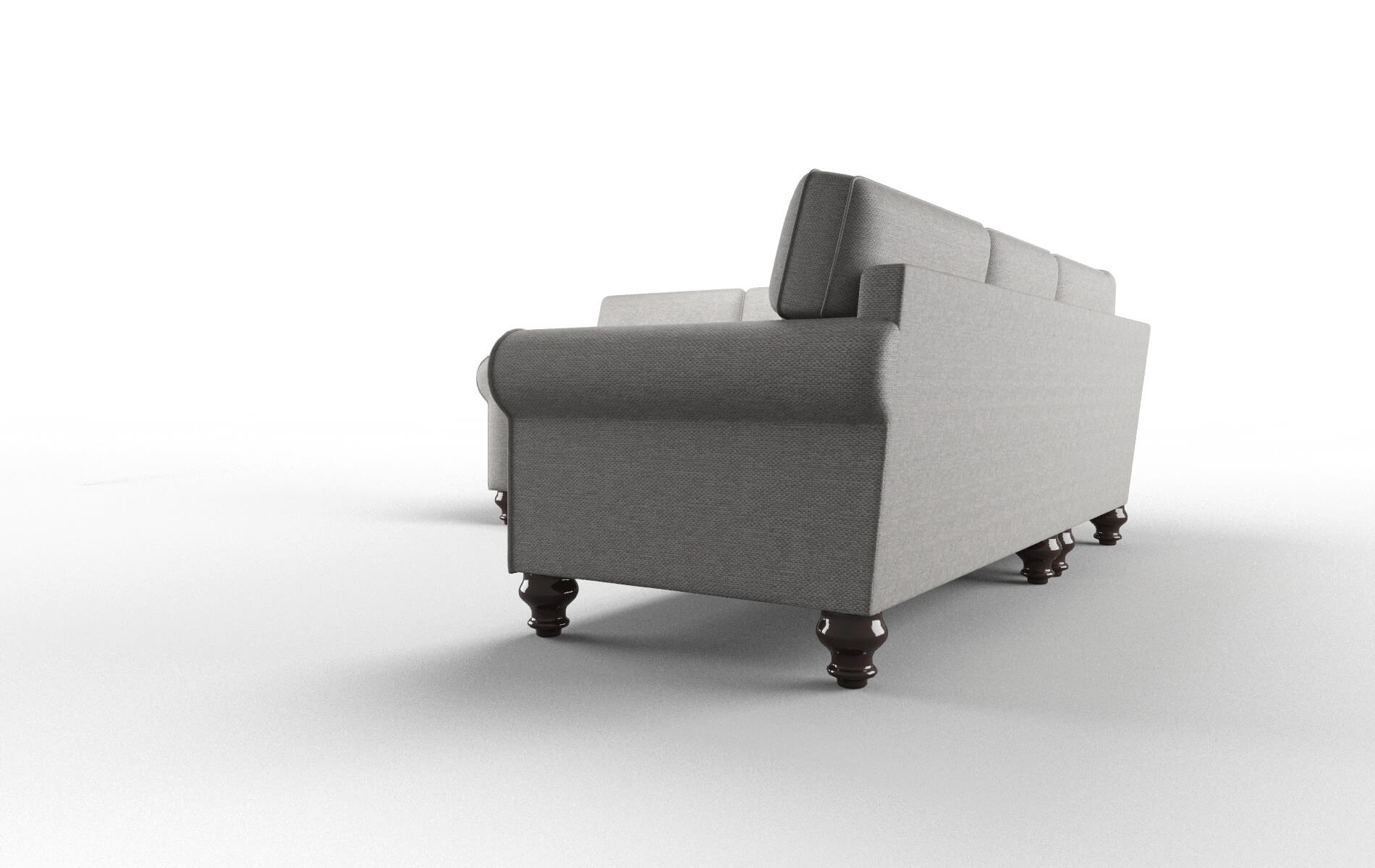 Farah Phoenix Smoke Sectional espresso legs 4