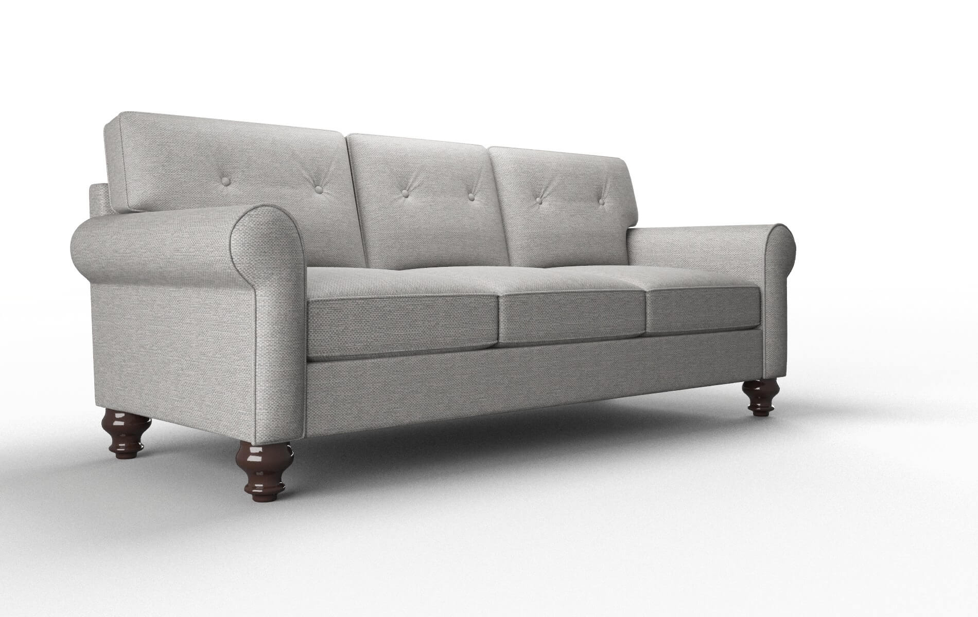 Farah Phoenix Smoke Sofa espresso legs 2
