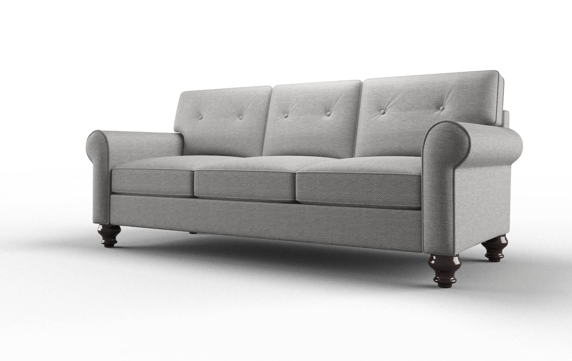 Farah Phoenix Smoke Sofa espresso legs 4