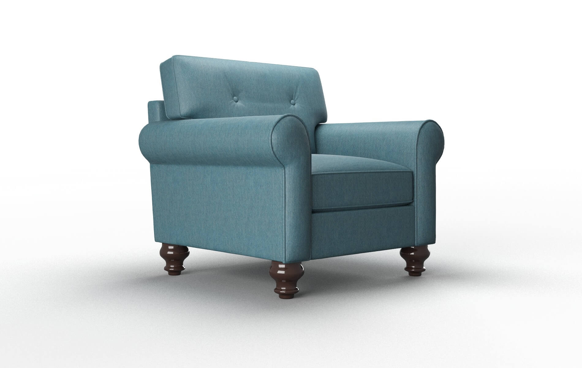 Farah Portland Prussian Chair espresso legs 2