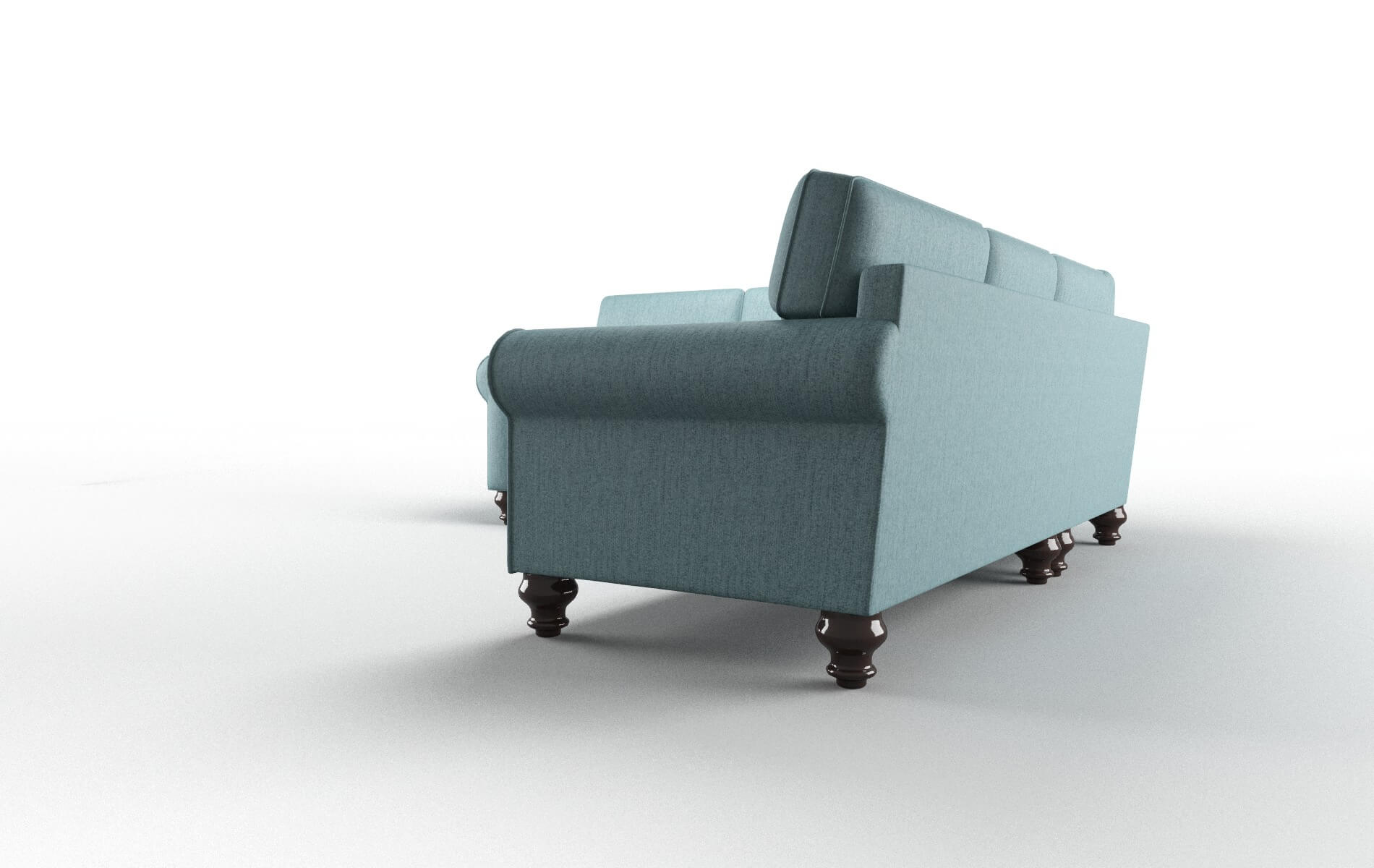 Farah Prisma Hydrate Sectional espresso legs 4