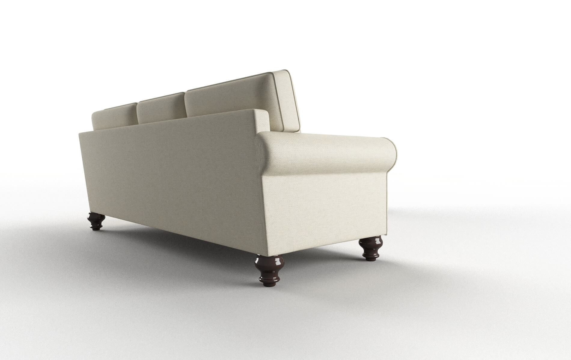 Farah Redondo Oyster Sectional espresso legs 3