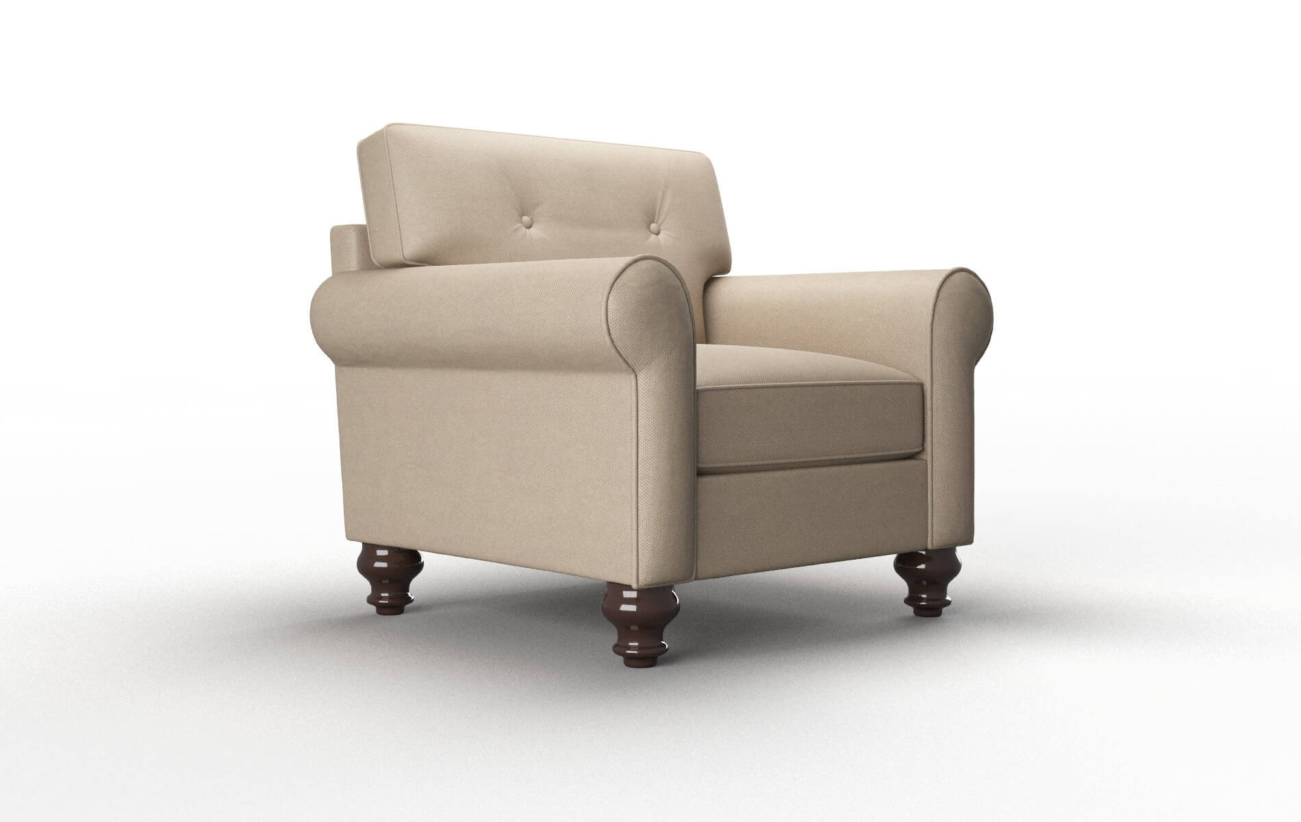 Farah Rocket Cappuccino Chair espresso legs 2
