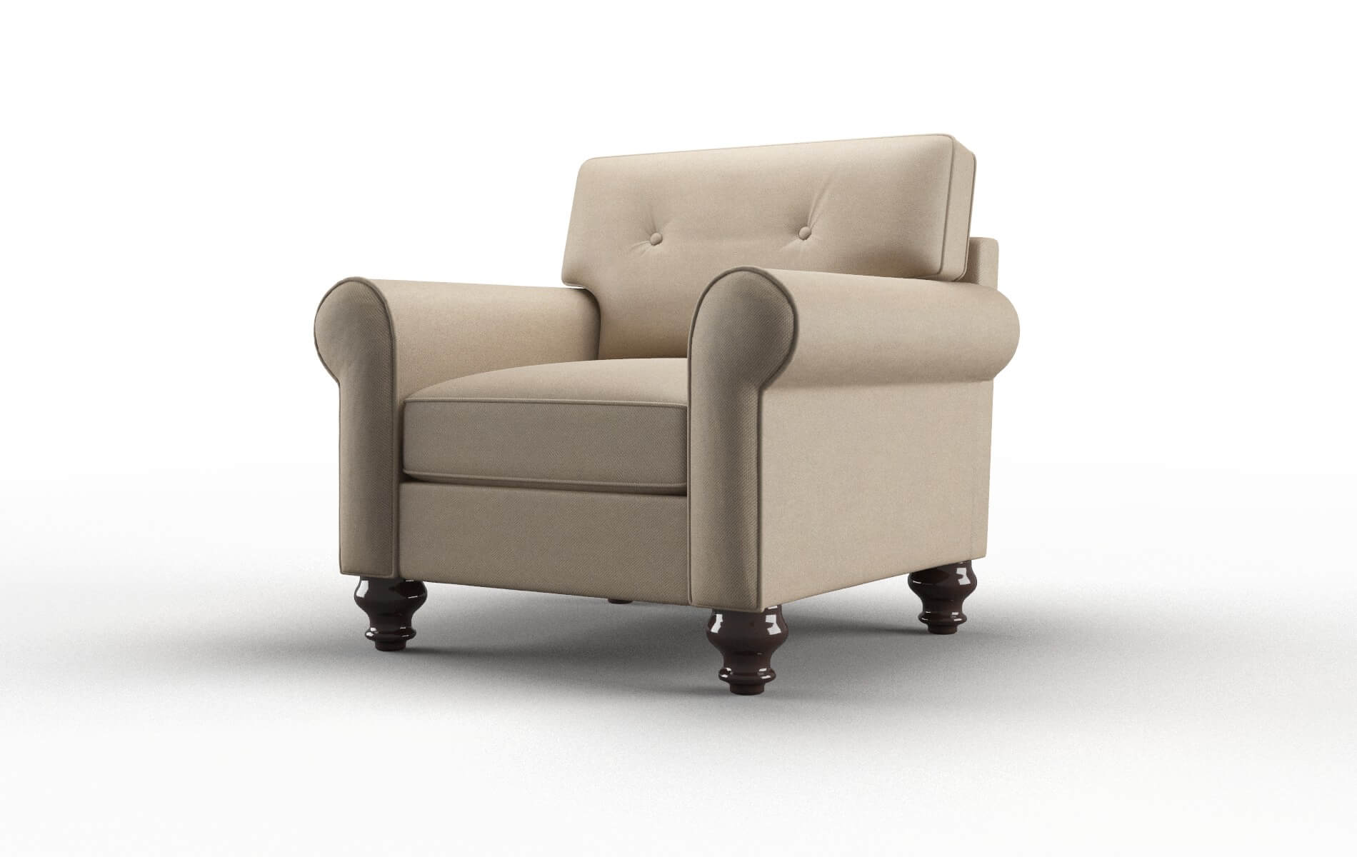 Farah Rocket Cappuccino Chair espresso legs 4