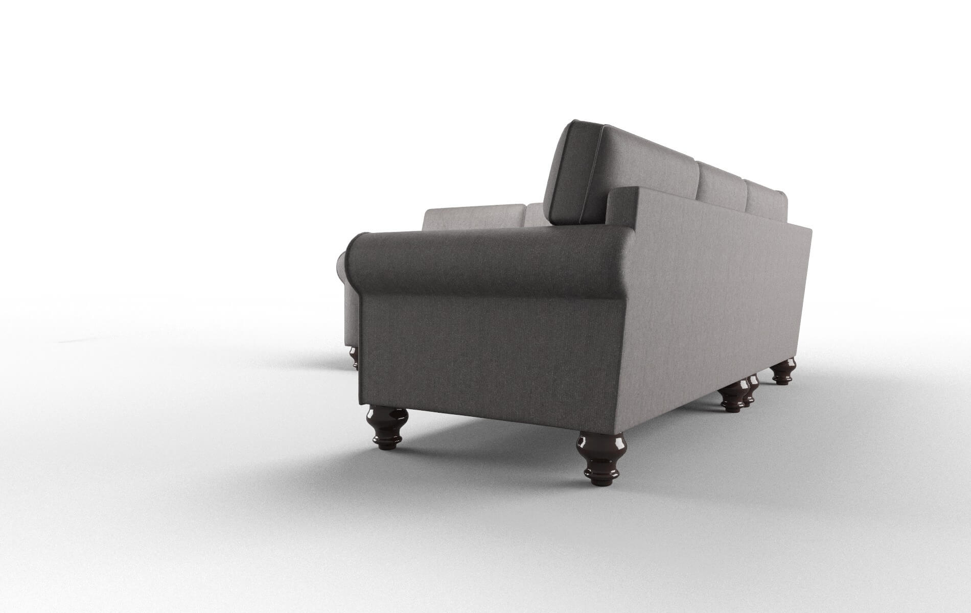 Farah Sasha Granite Sectional espresso legs 4