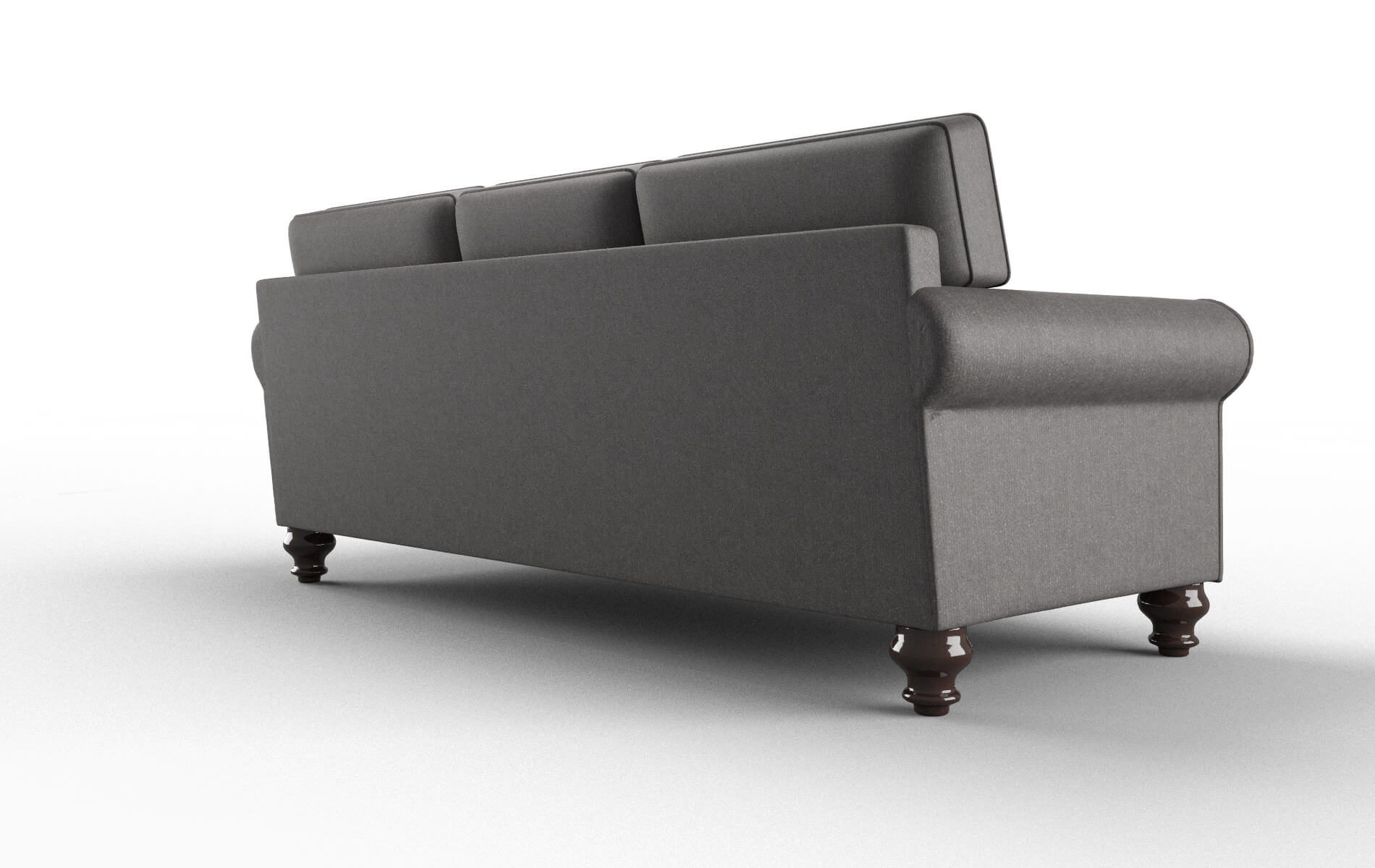 Farah Sasha Grey Sofa espresso legs 5