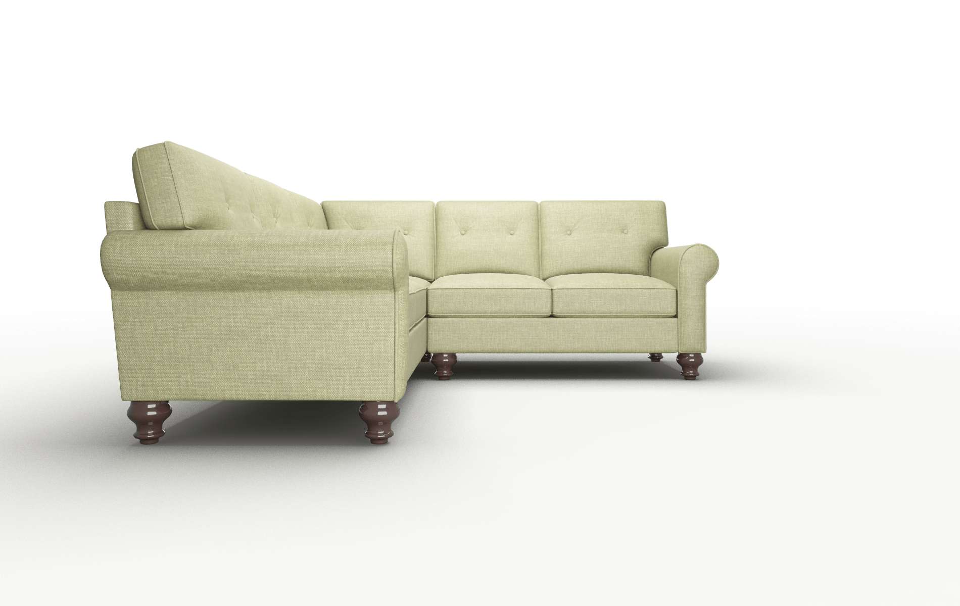 Farah Simplex Sour_apple Sectional espresso legs 2