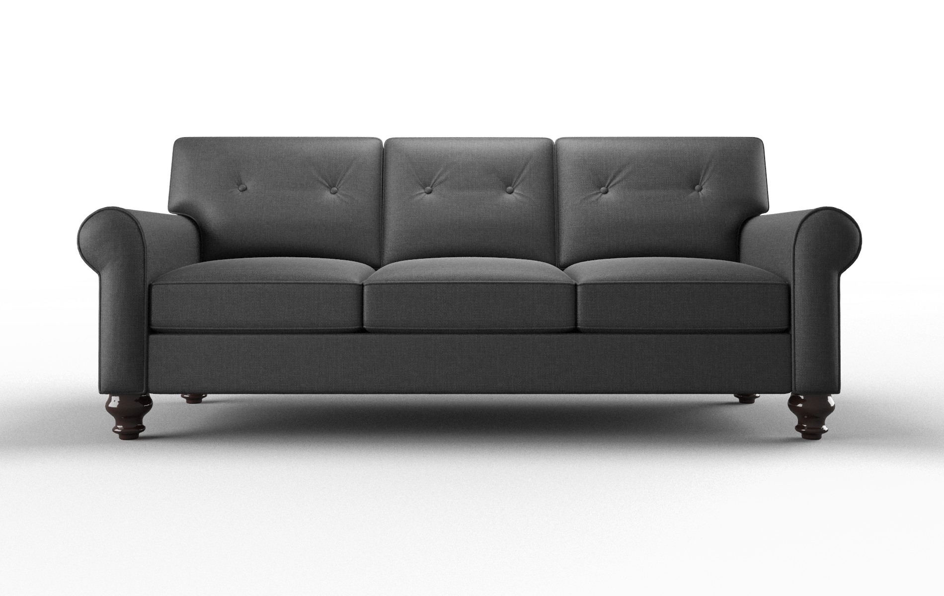 Farah Sosoftness 54 Sofa espresso legs 1