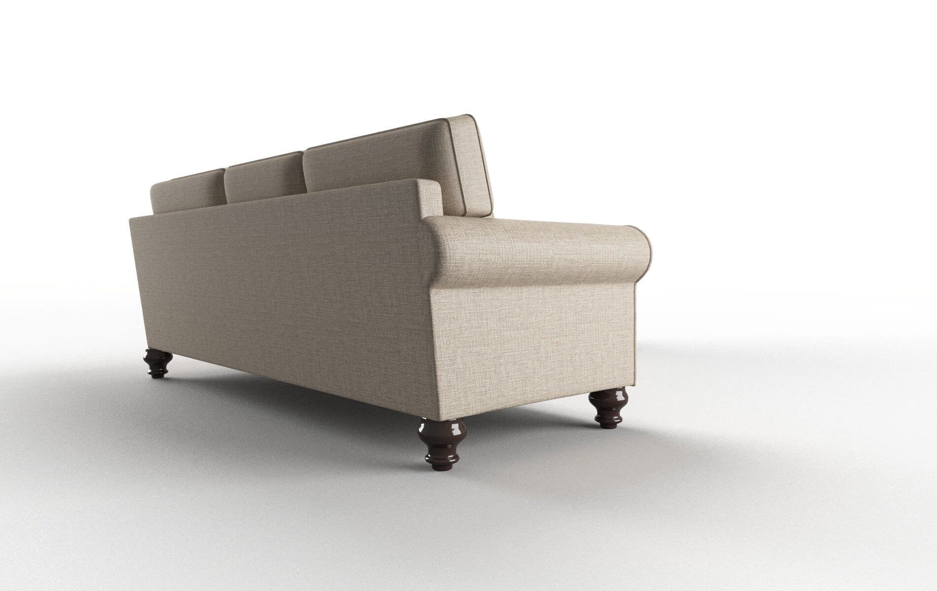 Farah Sosoftness 74 Sectional espresso legs 3