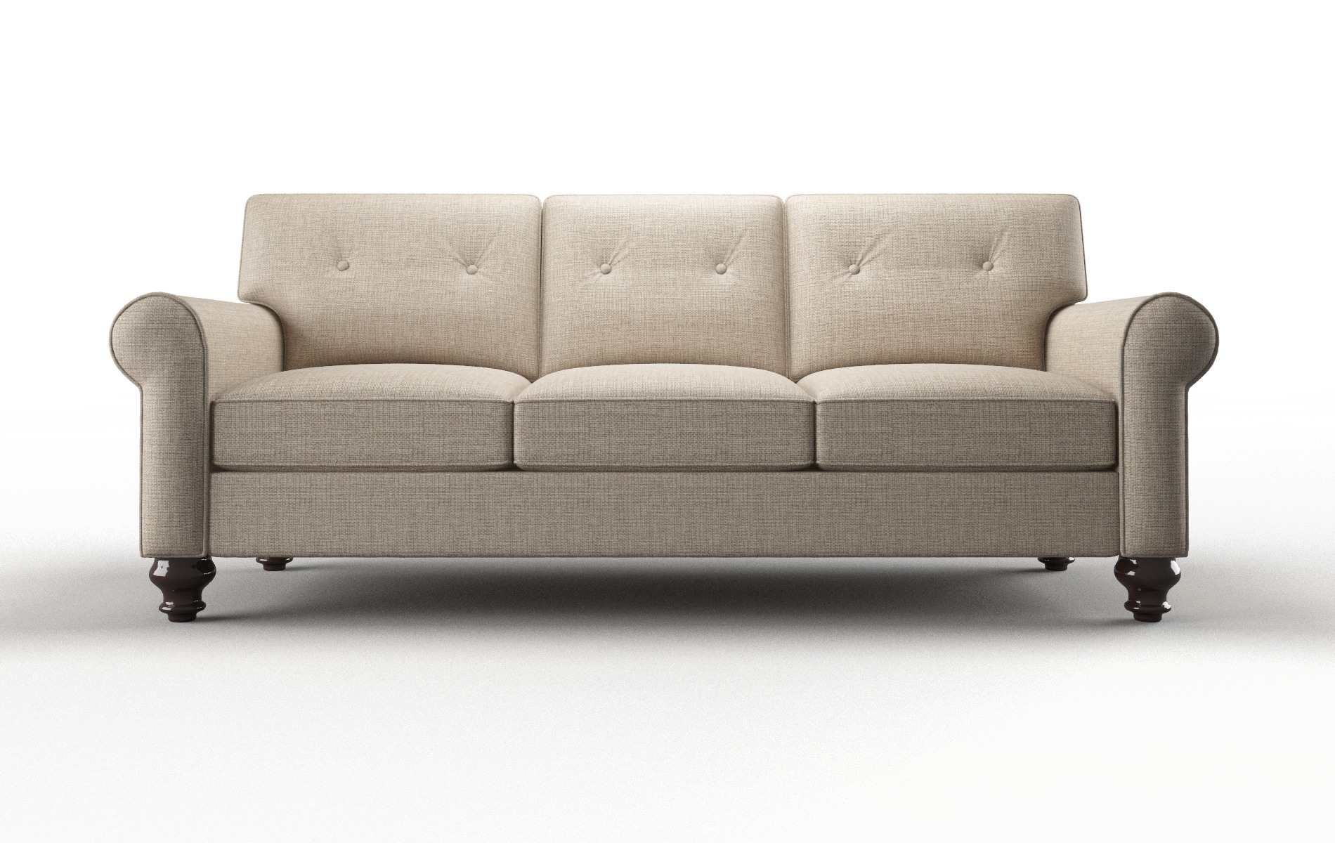 Farah Sosoftness 74 Sofa espresso legs 1