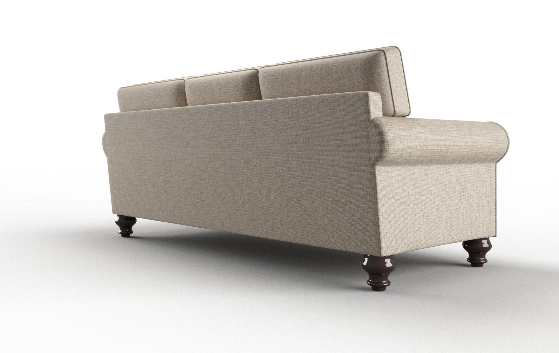 Farah Sosoftness 74 Sofa espresso legs 5