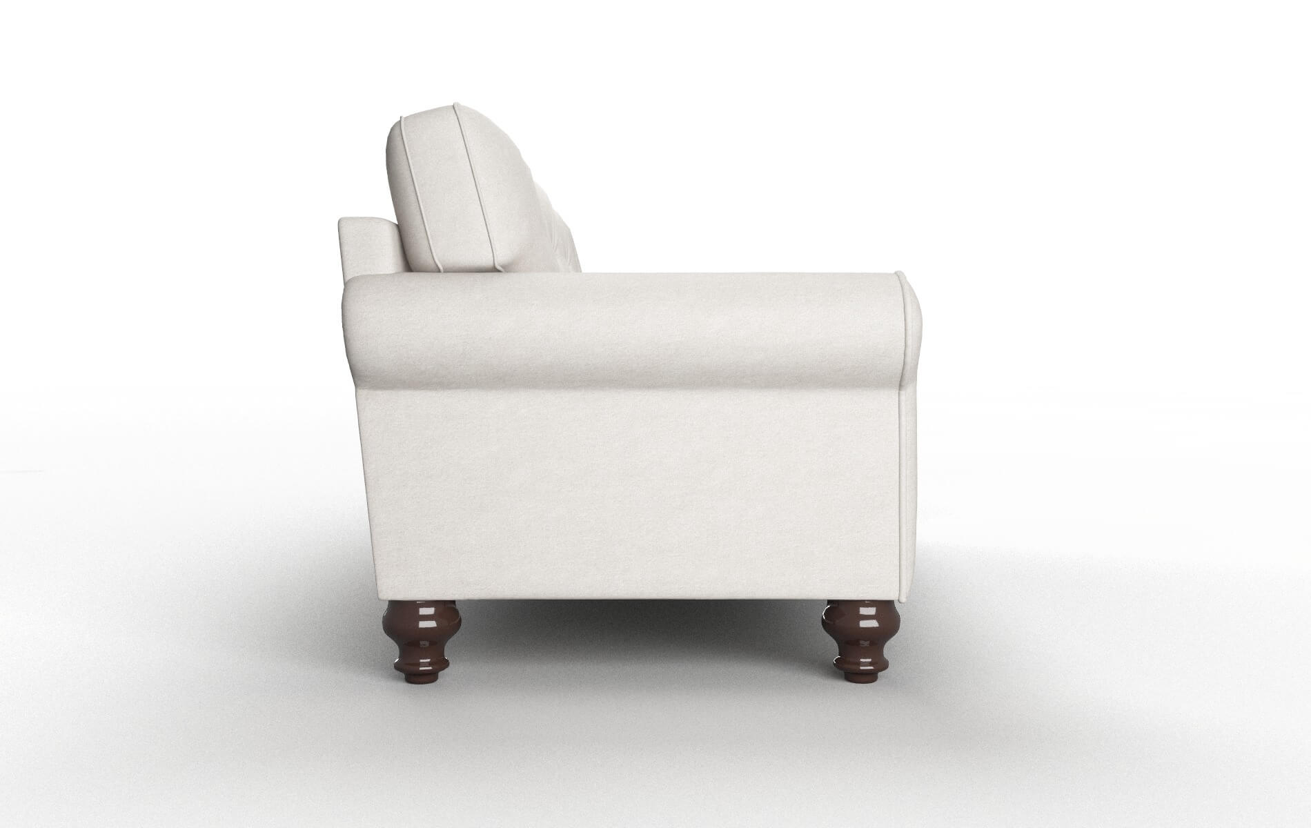 Farah Suave Dove Sofa espresso legs 3
