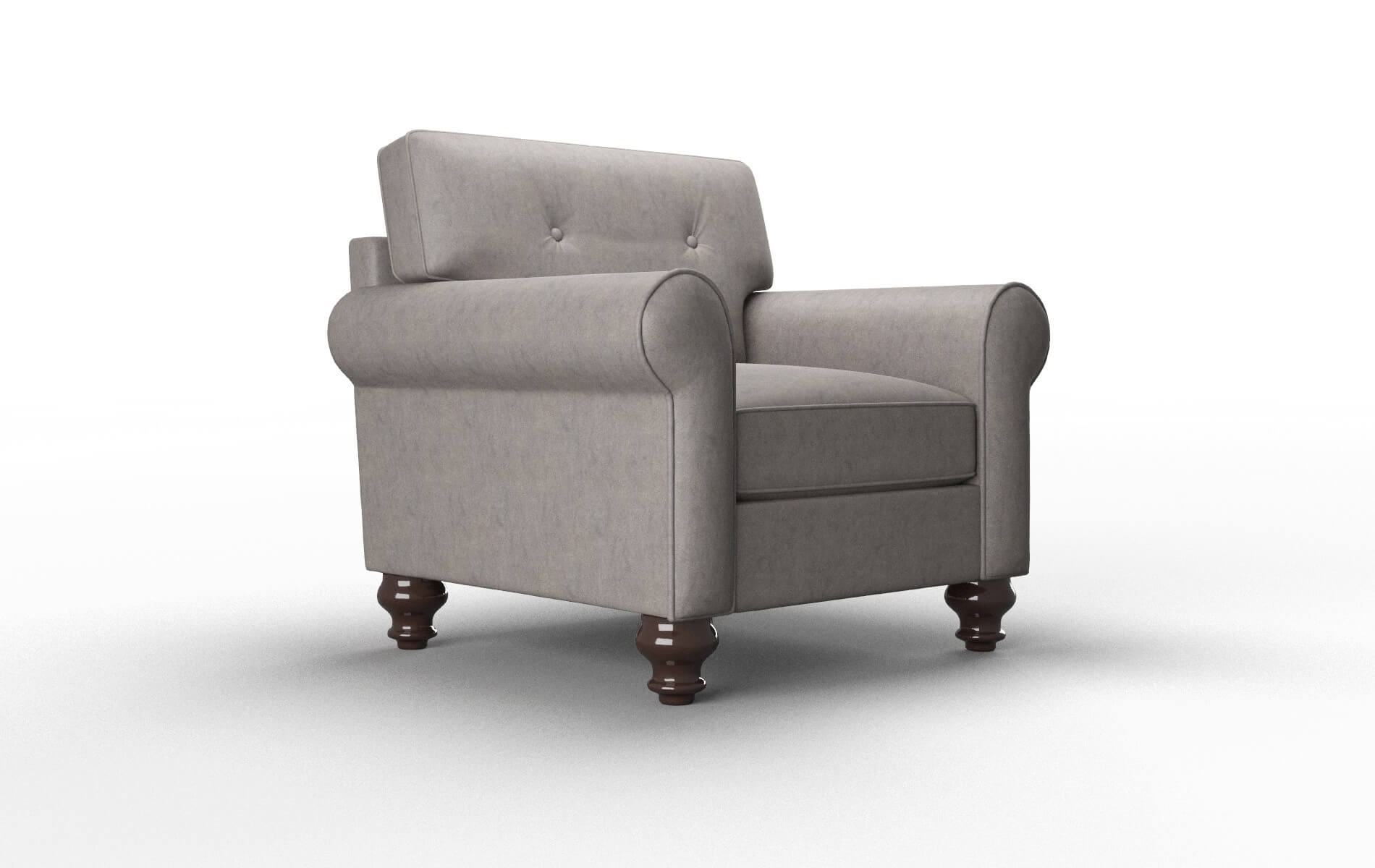 Farah Suave Slate Chair espresso legs 2