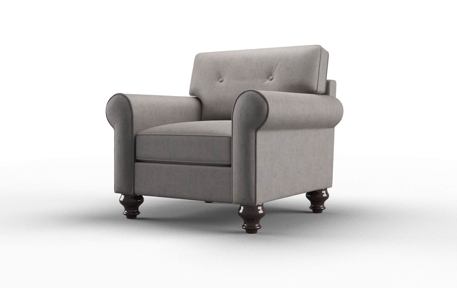 Farah Suave Slate Chair espresso legs 4