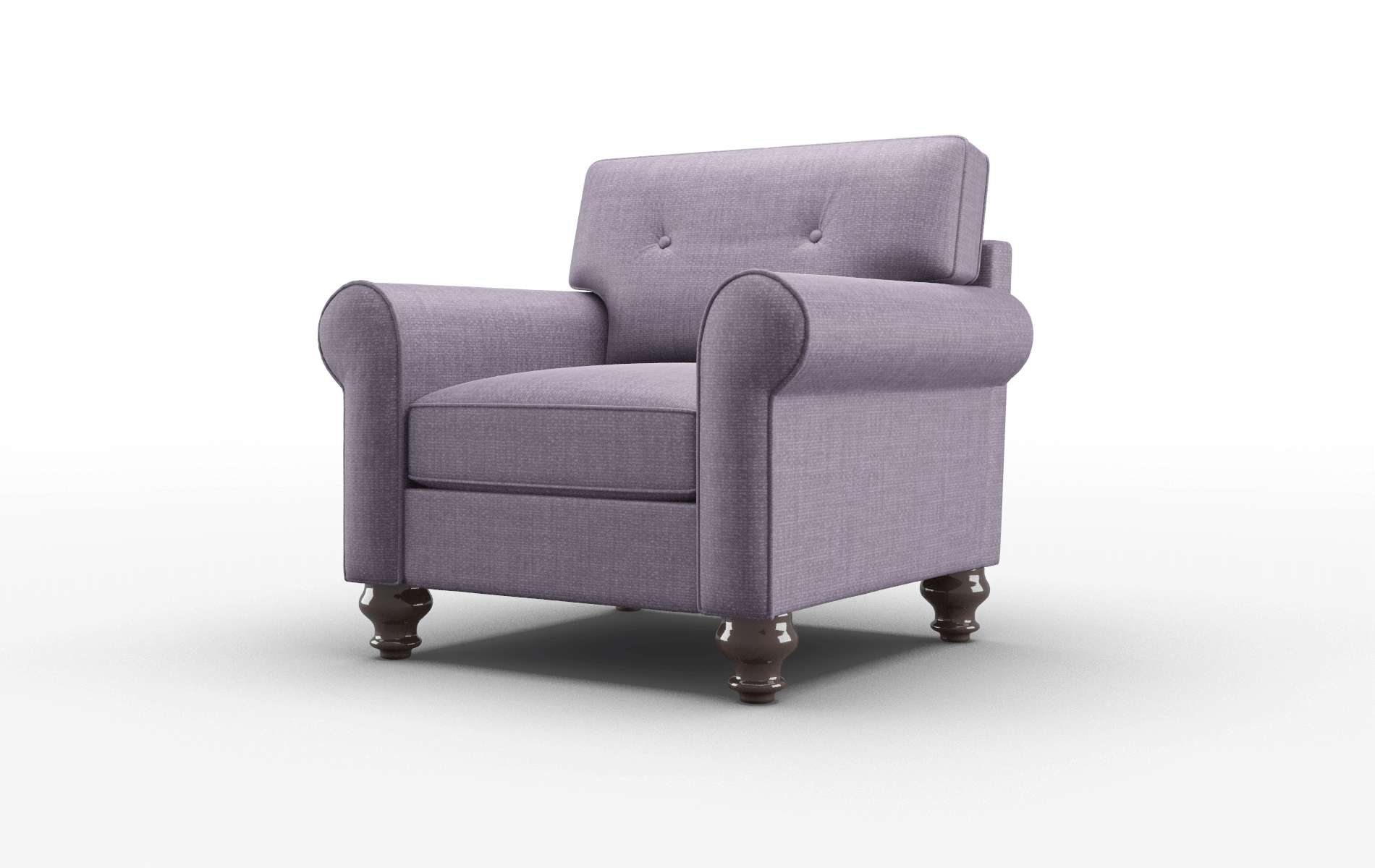 Farah Tess Blackberry Chair espresso legs 4