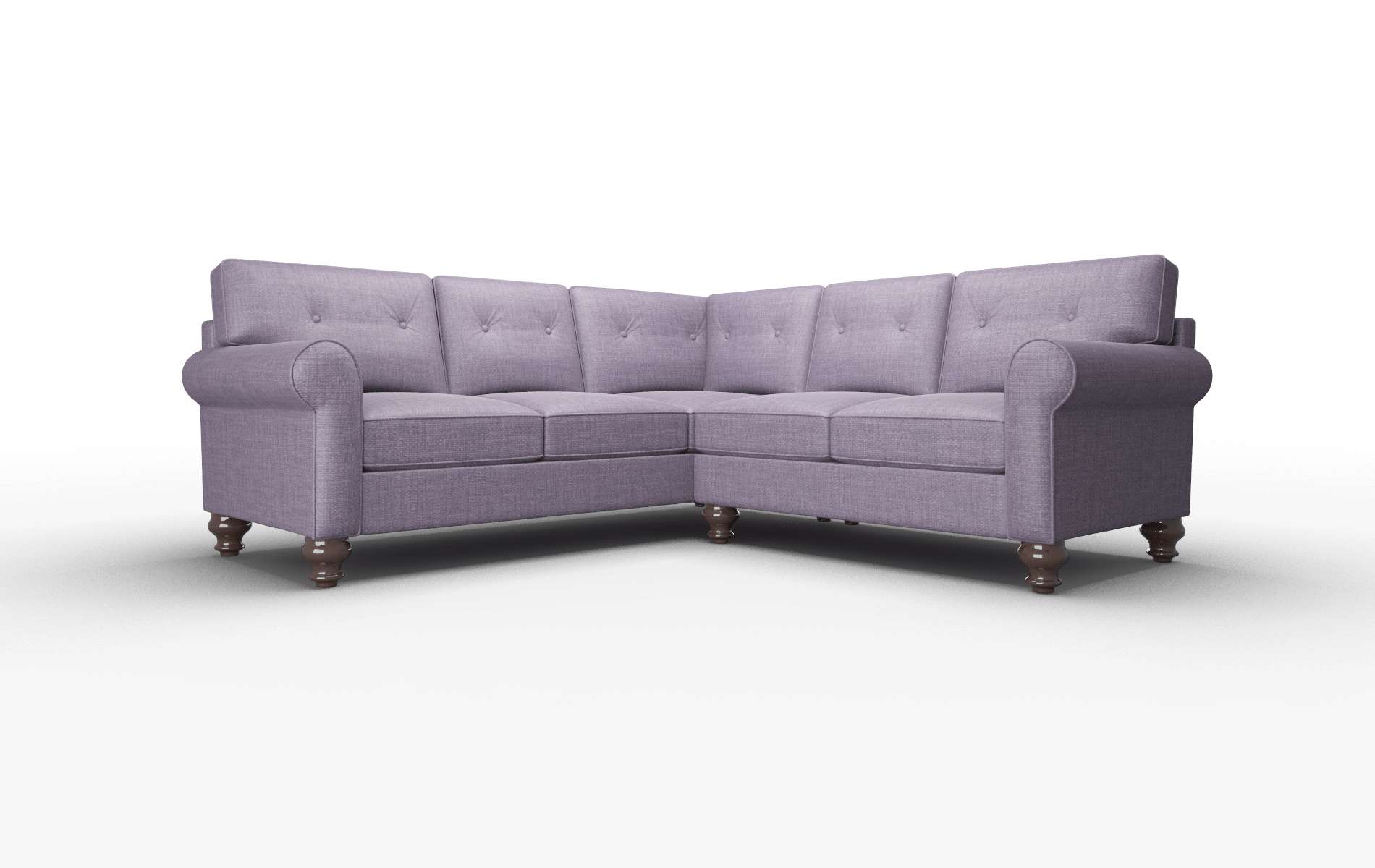Farah Tess blackberry Sectional Espresso Legs  1