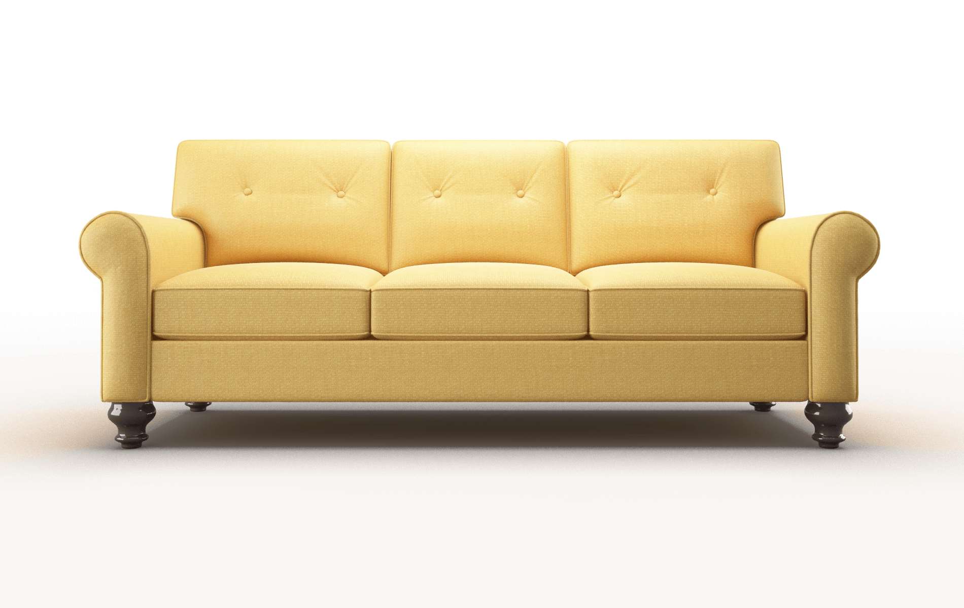 Farah Tess Turmeric Sofa espresso legs 1