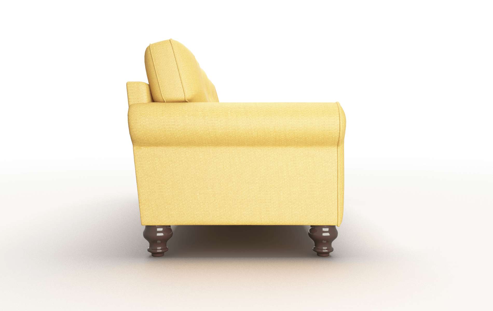 Farah Tess Turmeric Sofa espresso legs 3