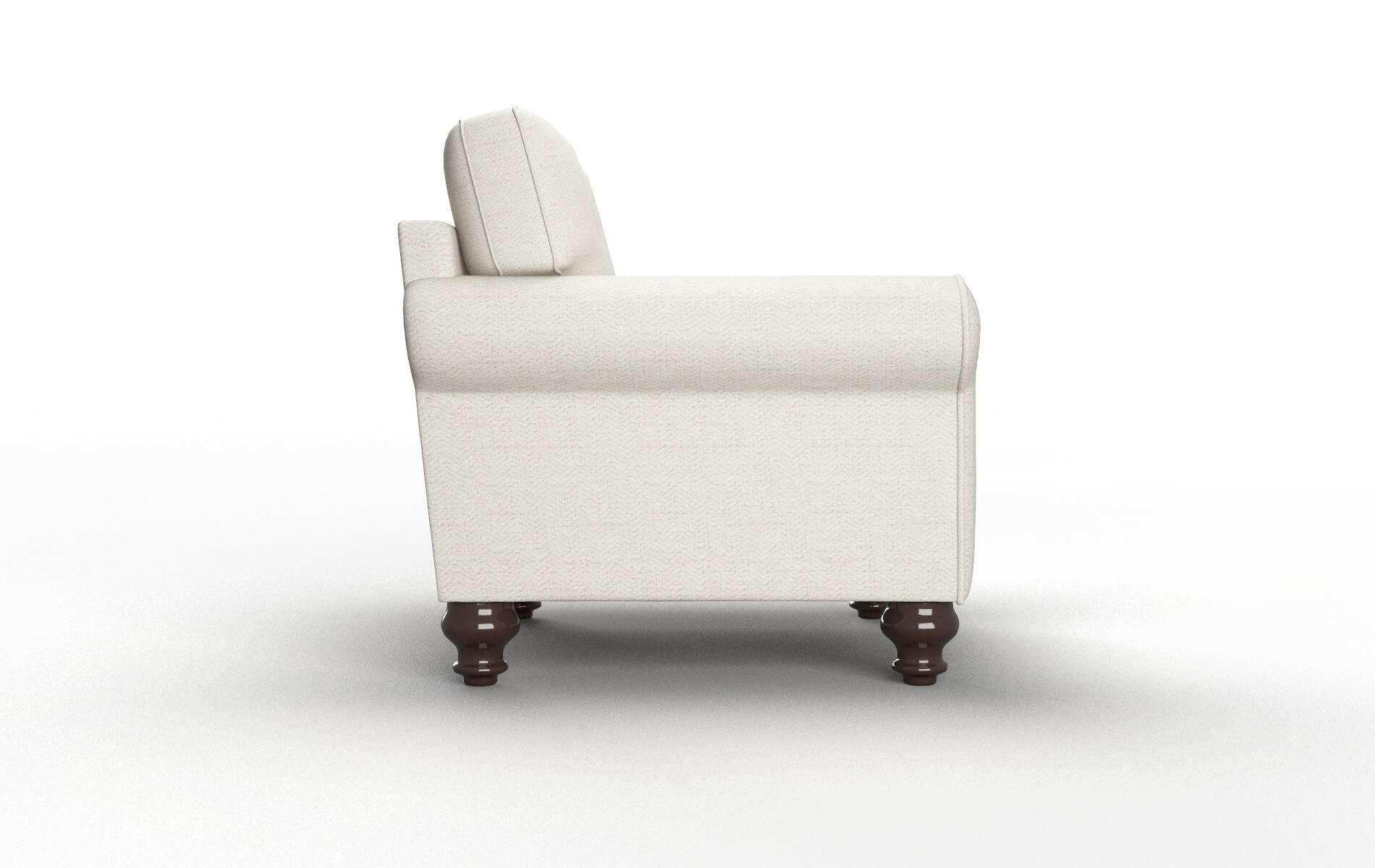 Farah Venus Cream Chair espresso legs 3