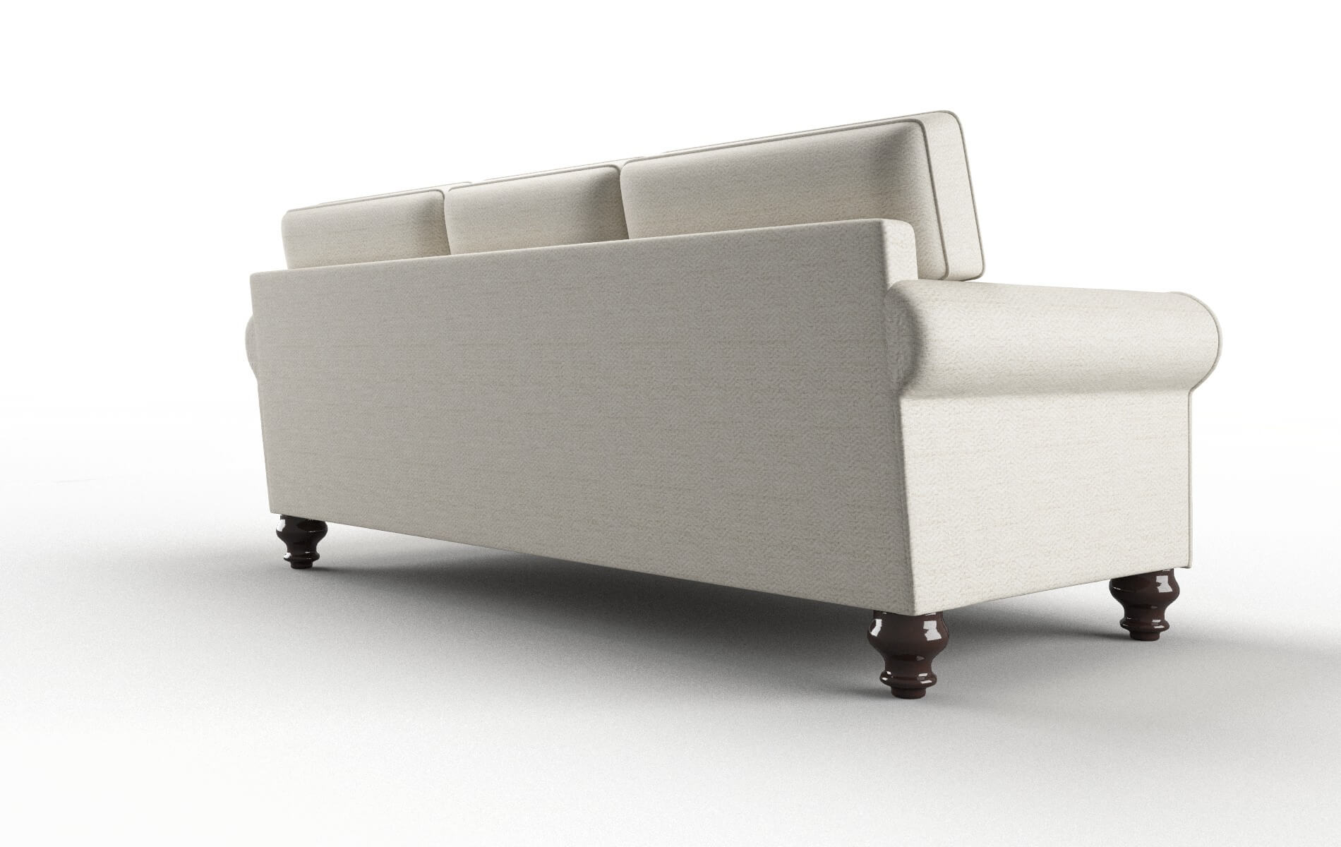 Farah Venus Cream Sofa espresso legs 5