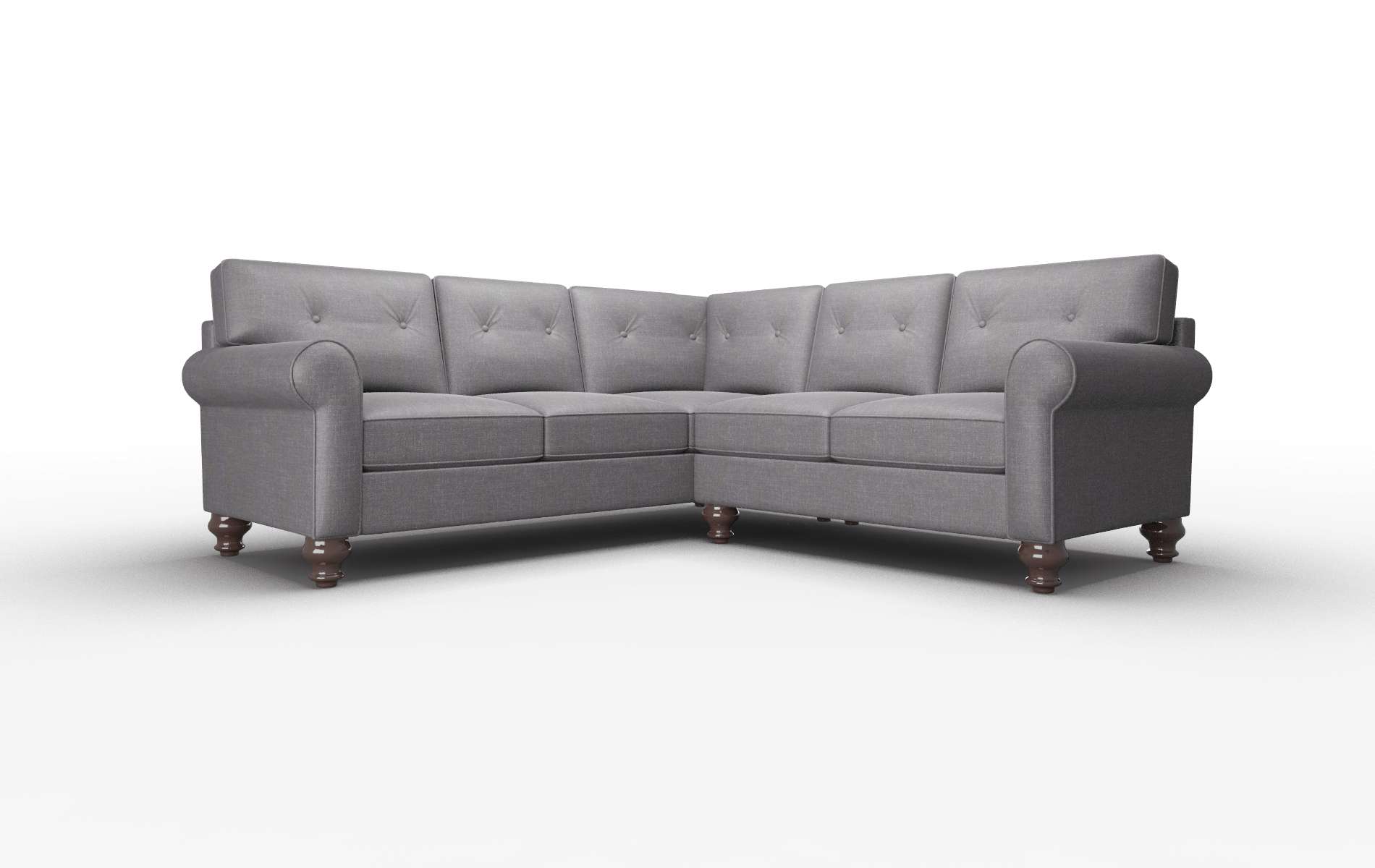Farah Venus Onyx Sectional espresso legs 1