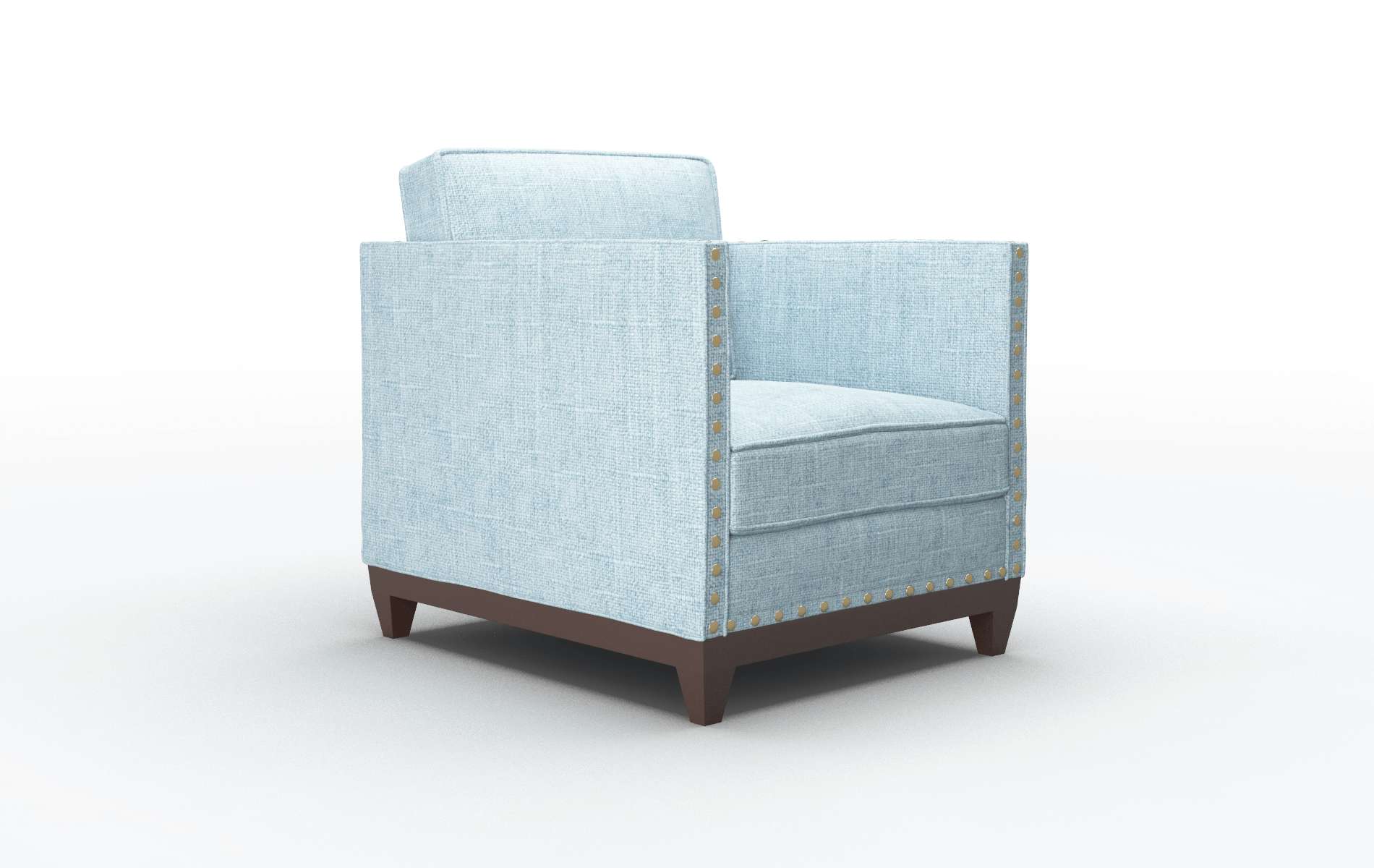 Florence Atlas Turquoise Chair espresso legs 2