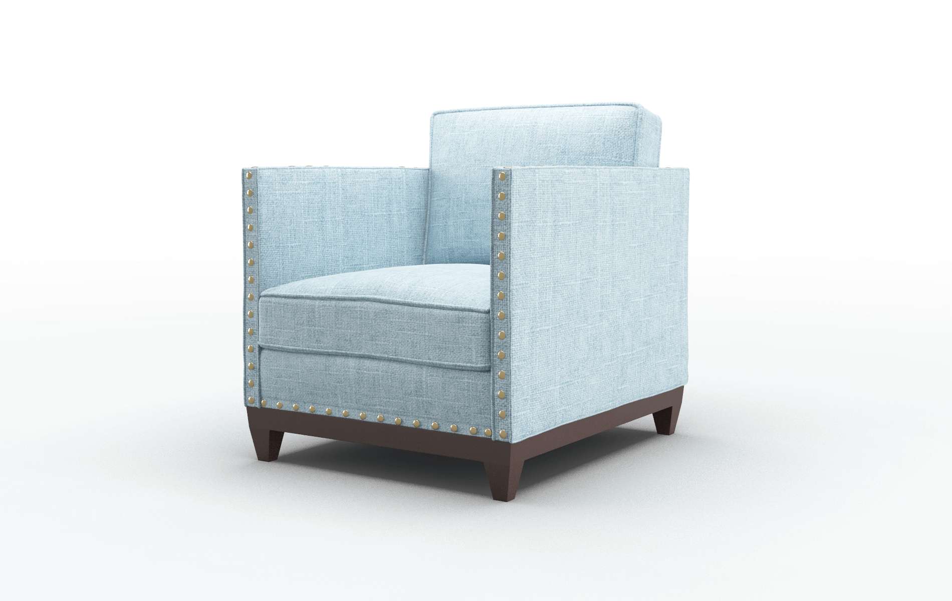 Florence Atlas Turquoise Chair espresso legs 4