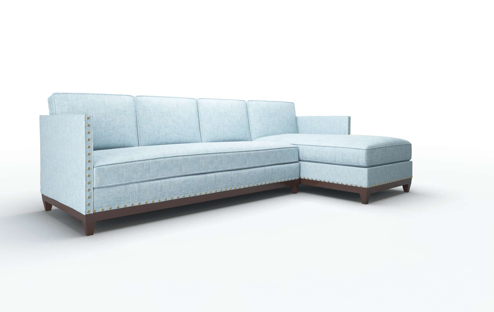 Florence Atlas Turquoise Panel espresso legs 2