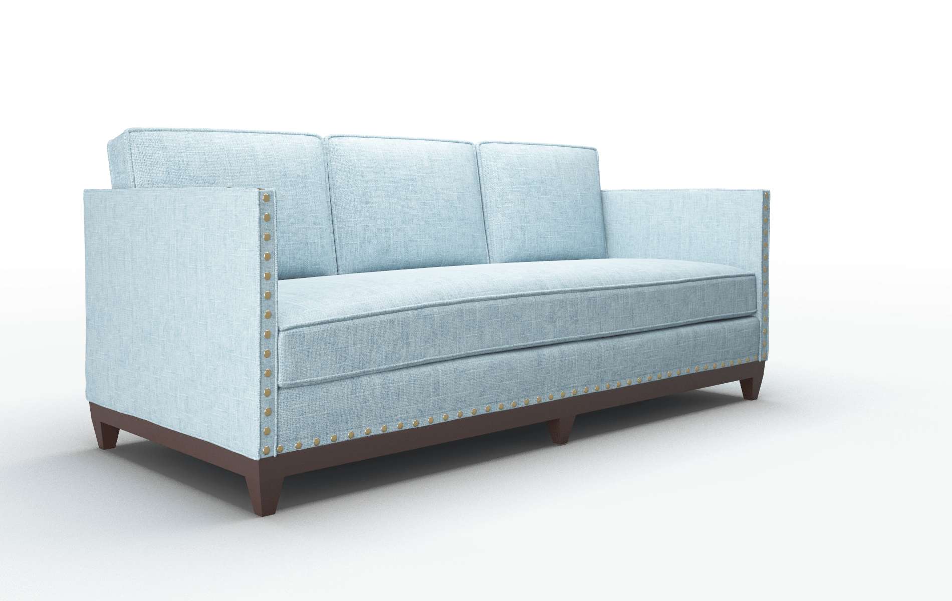 Florence Atlas Turquoise Sofa espresso legs 2