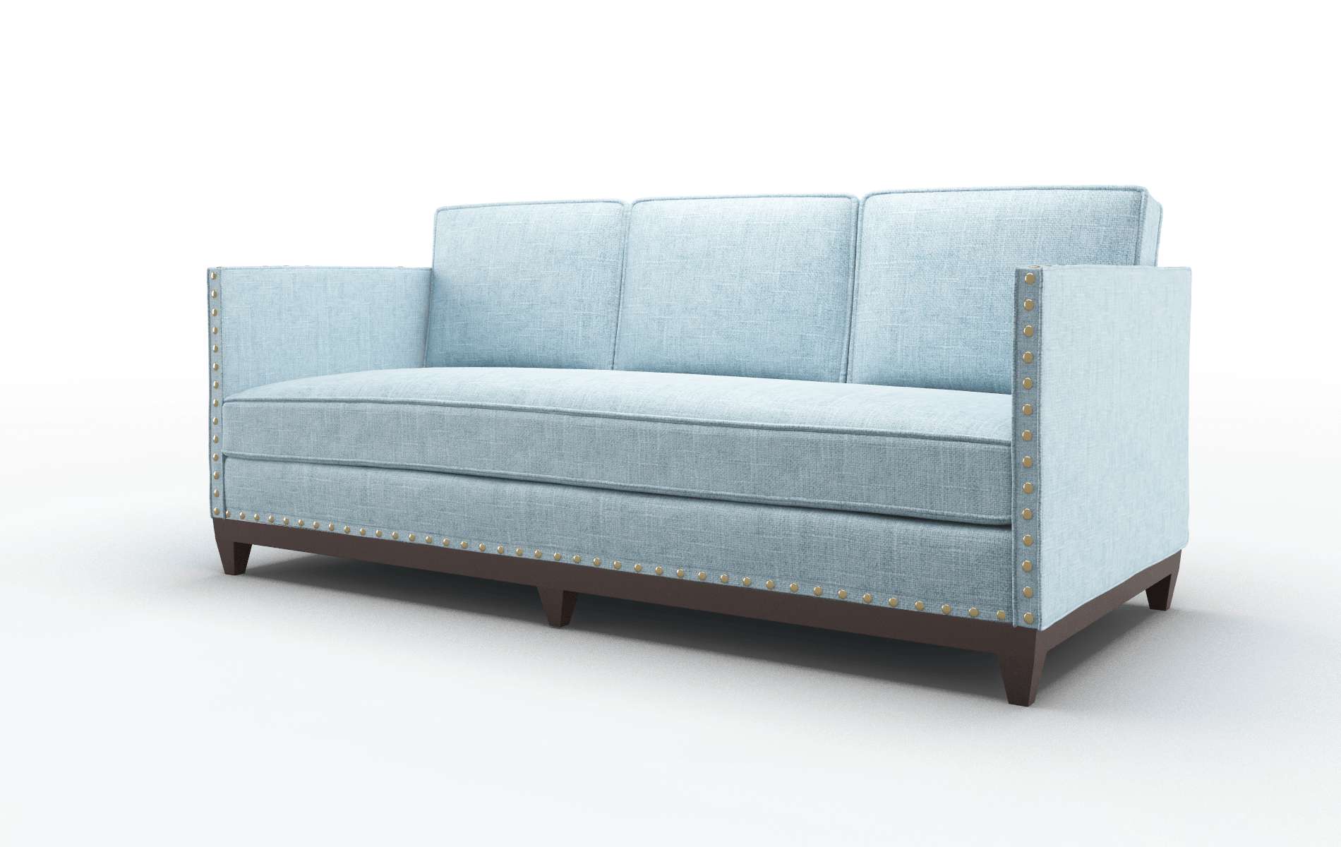 Florence Atlas Turquoise Sofa espresso legs 4