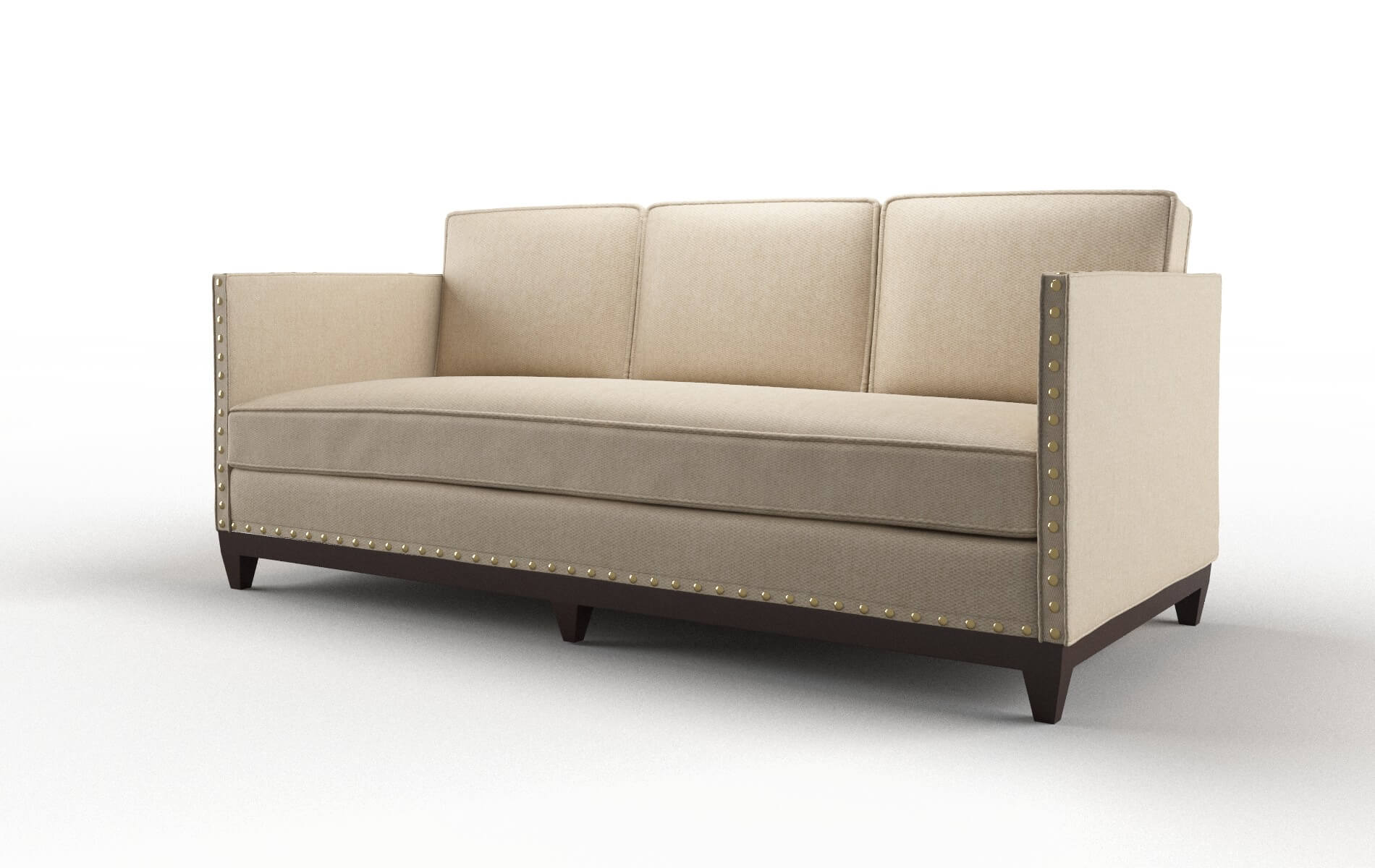 Florence Avenger Burlap Sofa espresso legs 4