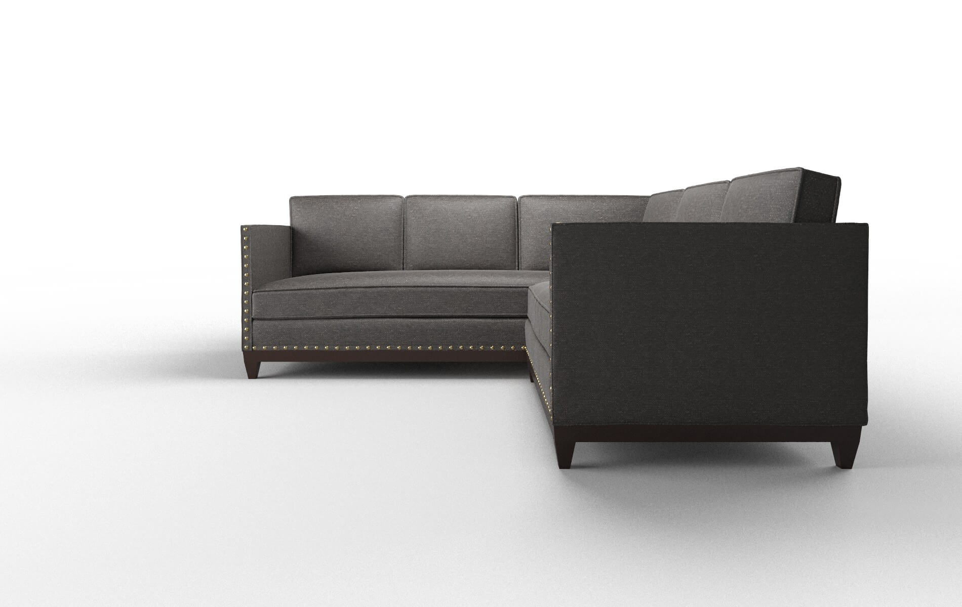 Florence Avenger Denim Sectional espresso legs 5