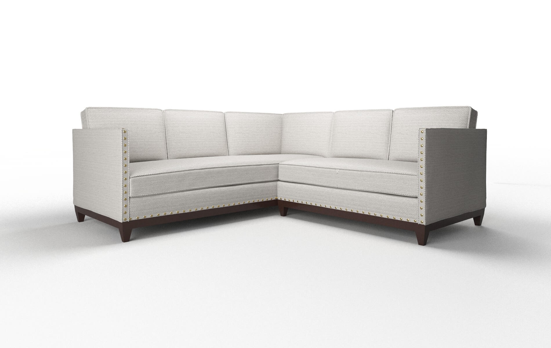 Florence Avenger Dolphin Sectional espresso legs 1