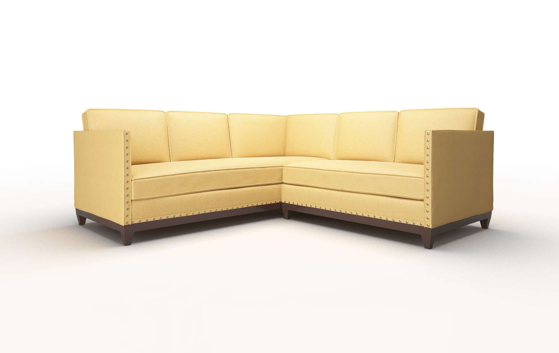 Florence Bella amber Sectional Espresso Legs  1