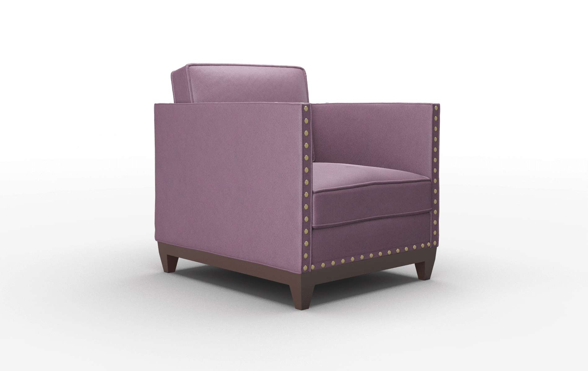 Florence Bella Aubergine Chair espresso legs 2