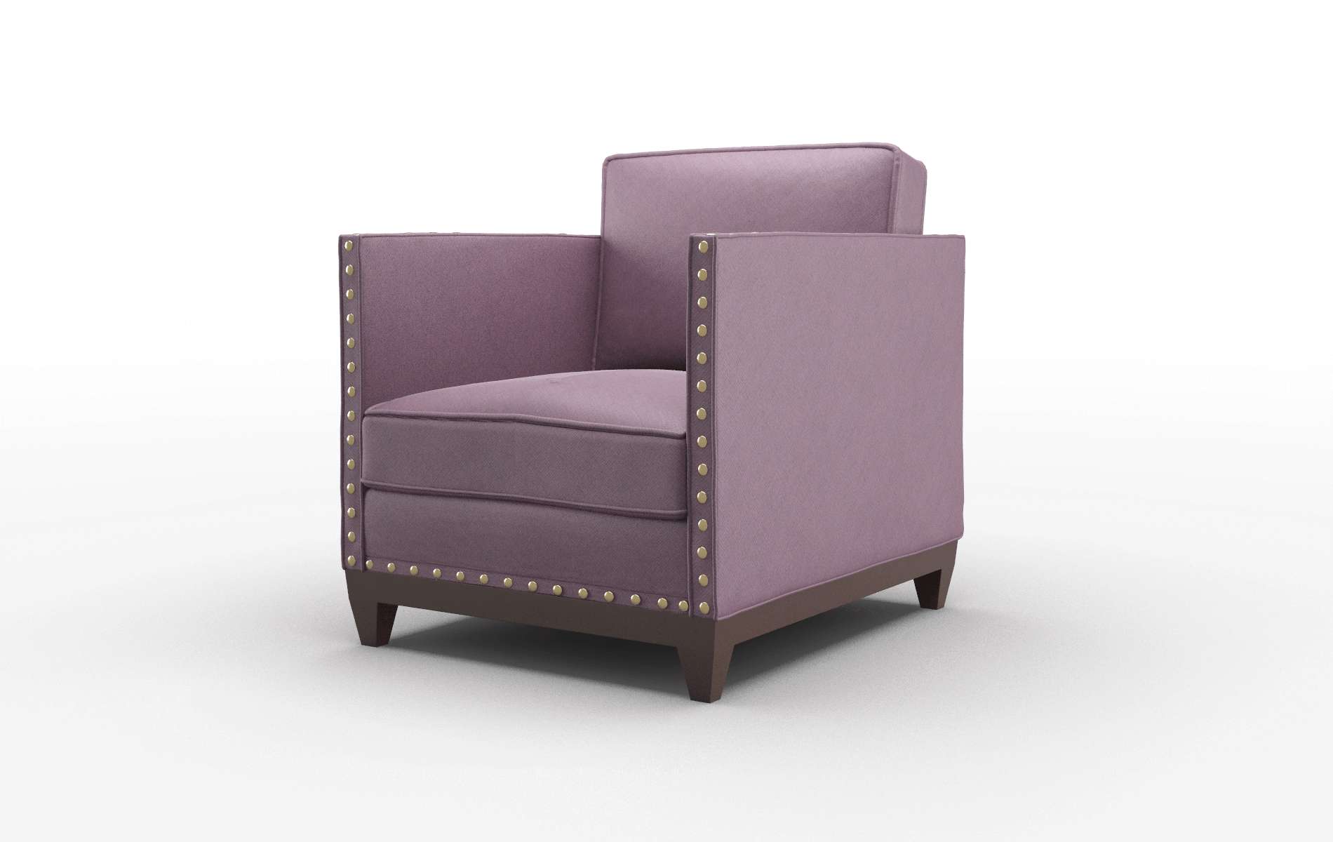 Florence Bella Aubergine Chair espresso legs 4