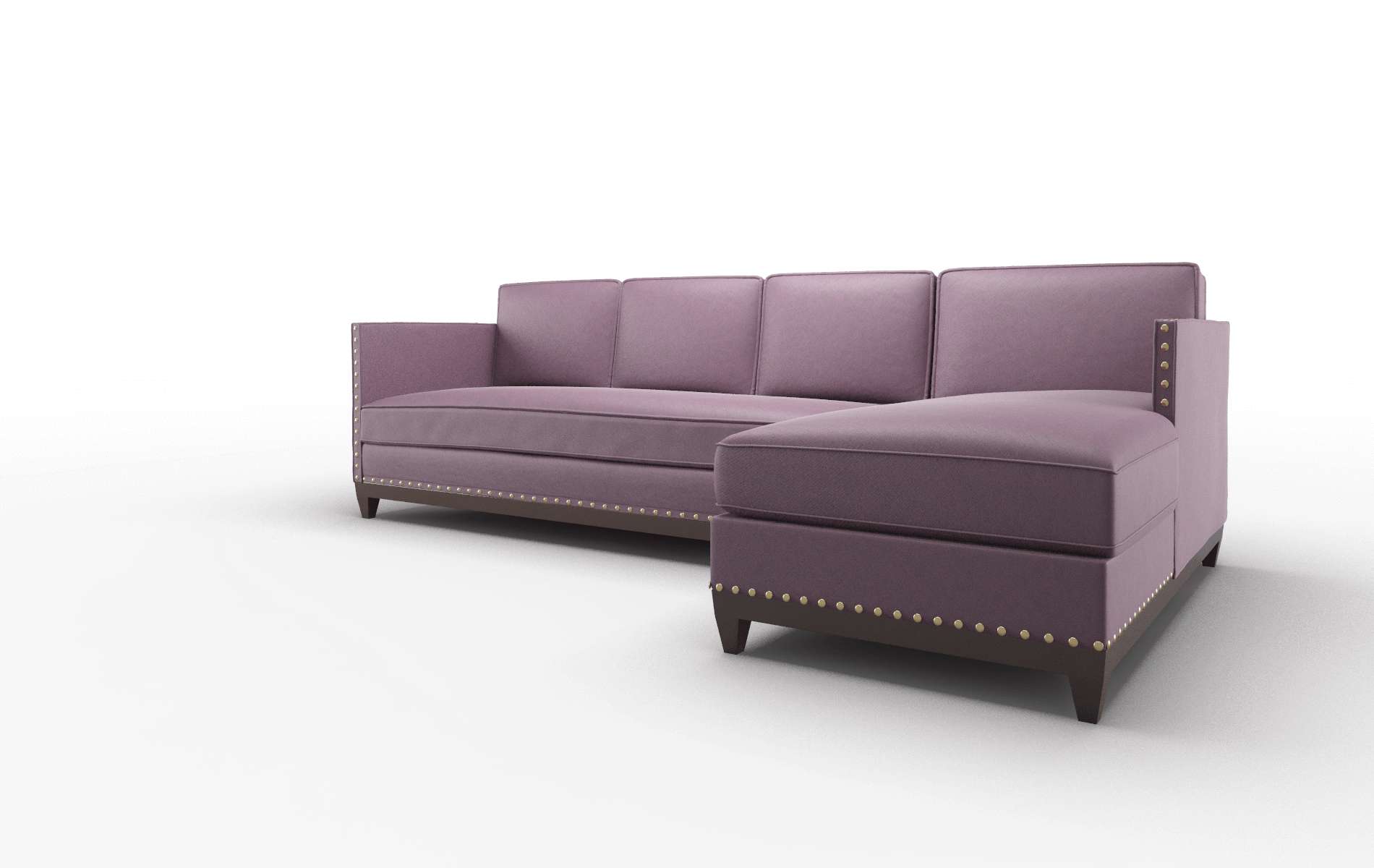 Florence Bella Aubergine Panel espresso legs 4