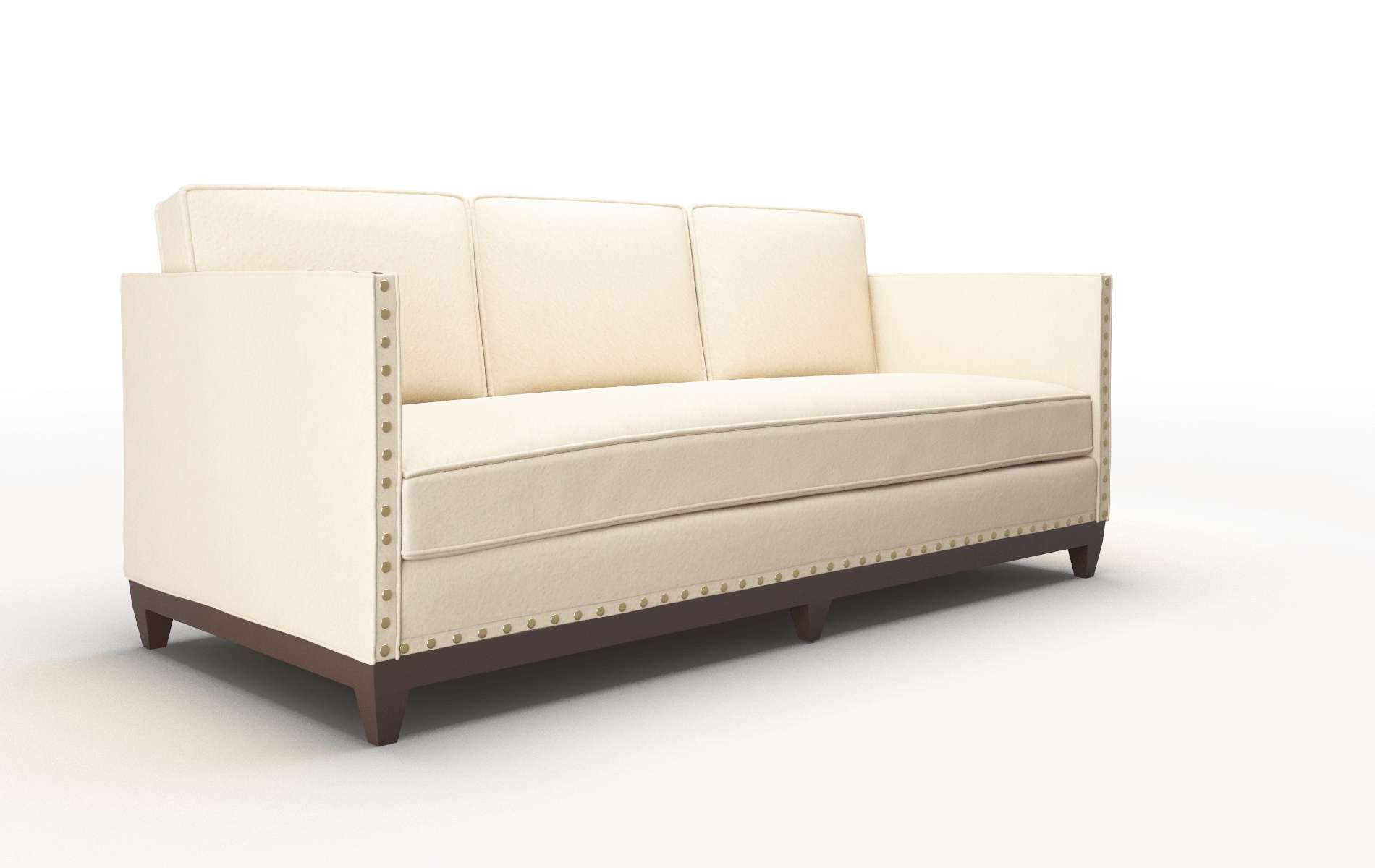 Florence Bella Buckwheat Sofa espresso legs 2