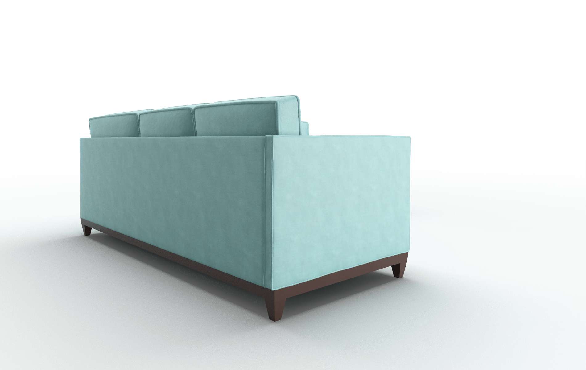 Florence Bella Caribbean Sectional espresso legs 3