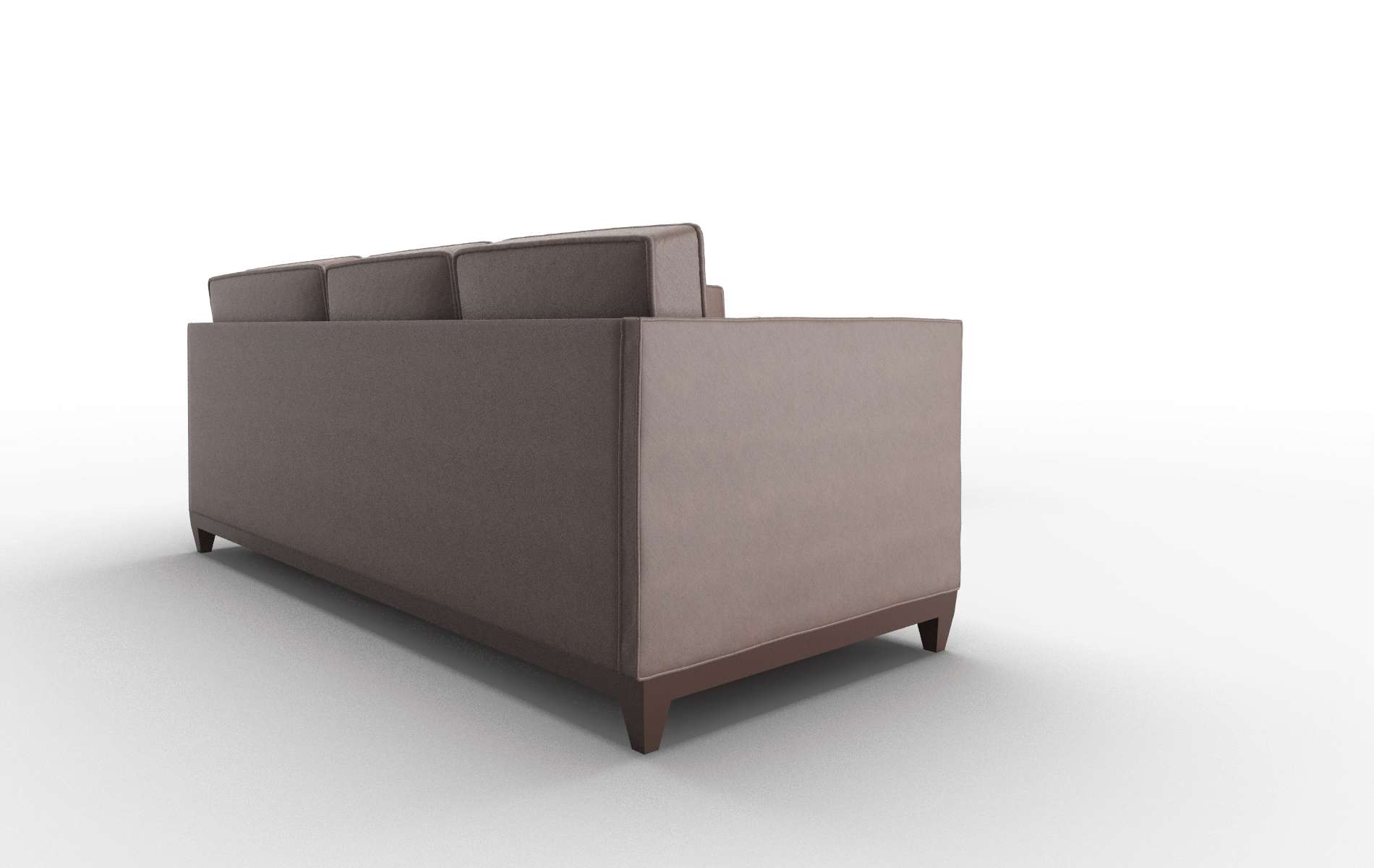 Florence Bella Espresso Sectional espresso legs 3