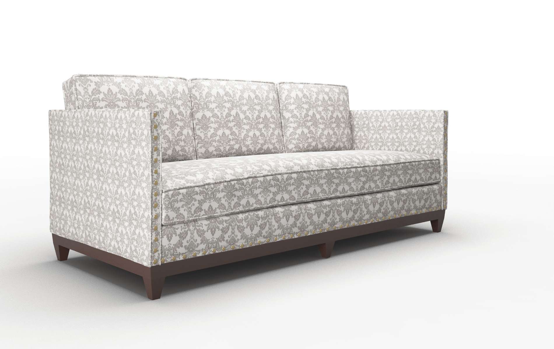 Florence Bergamo Dove Sofa espresso legs 2