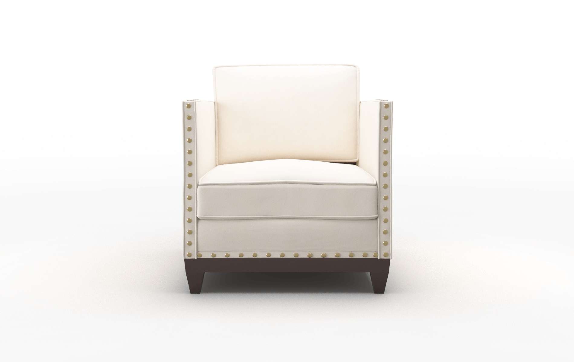 Florence Blanche milky Chair Espresso Legs  1